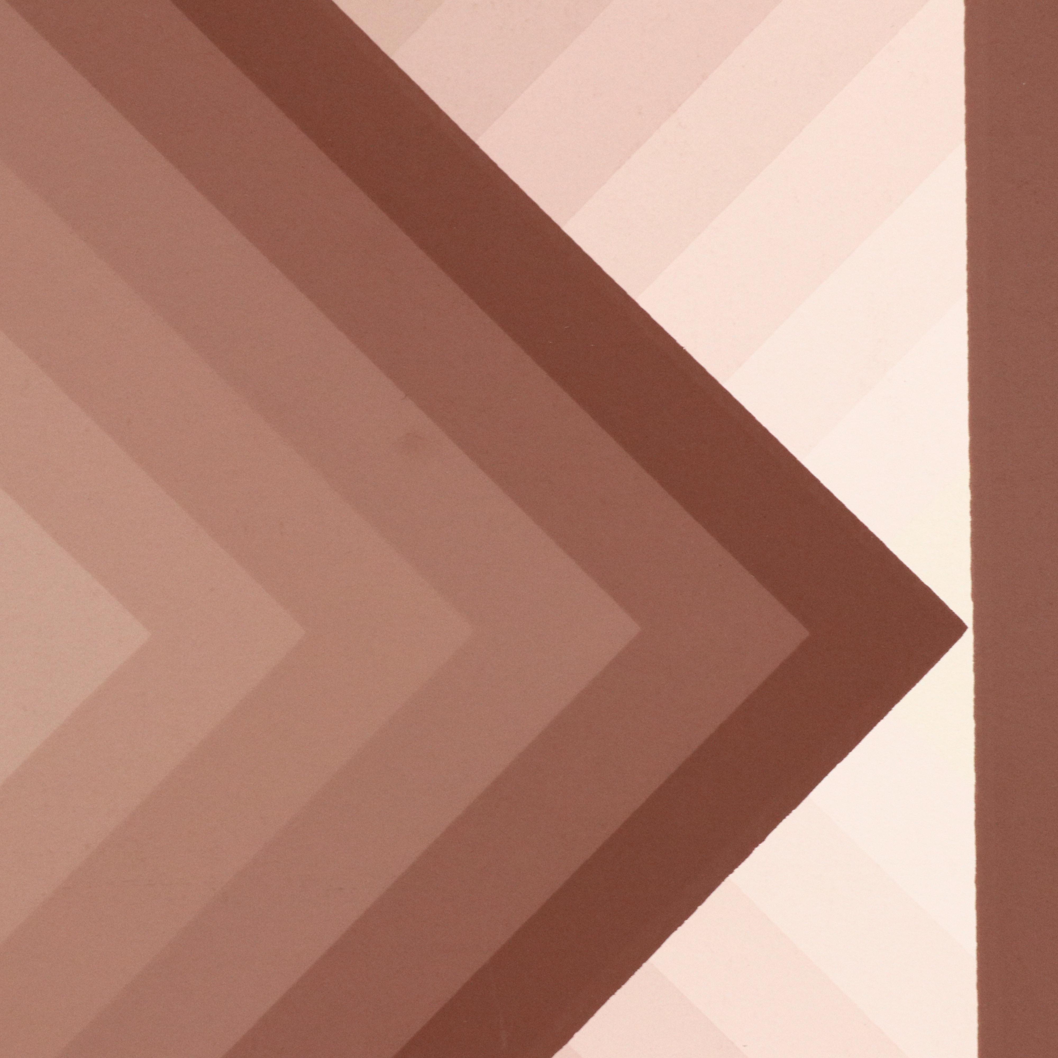 Jürgen Peters Geometric Abstract Serigraph "Diamond," 1977