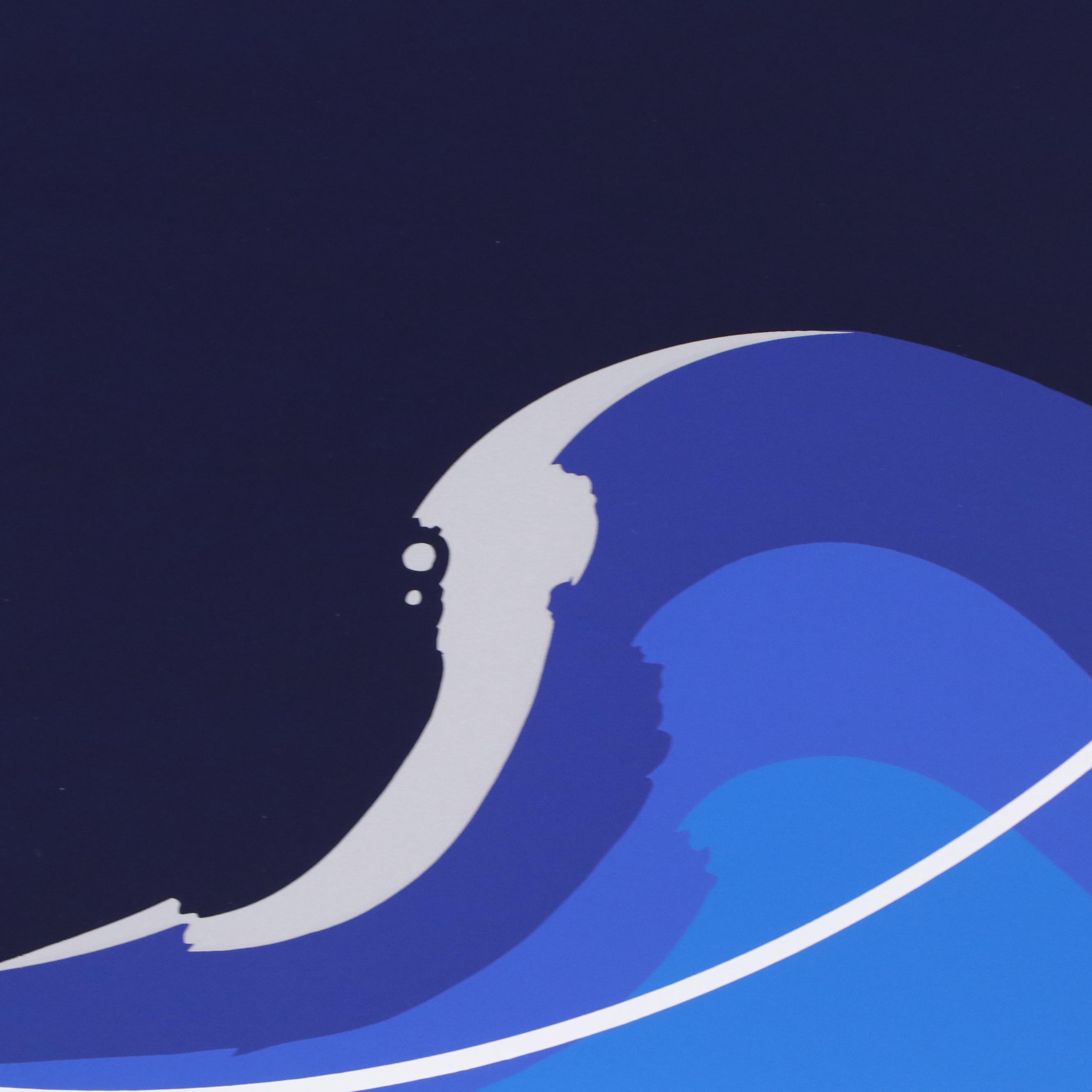 Thomas Whelan Benton Abstract Serigraph "White Cap," 1979