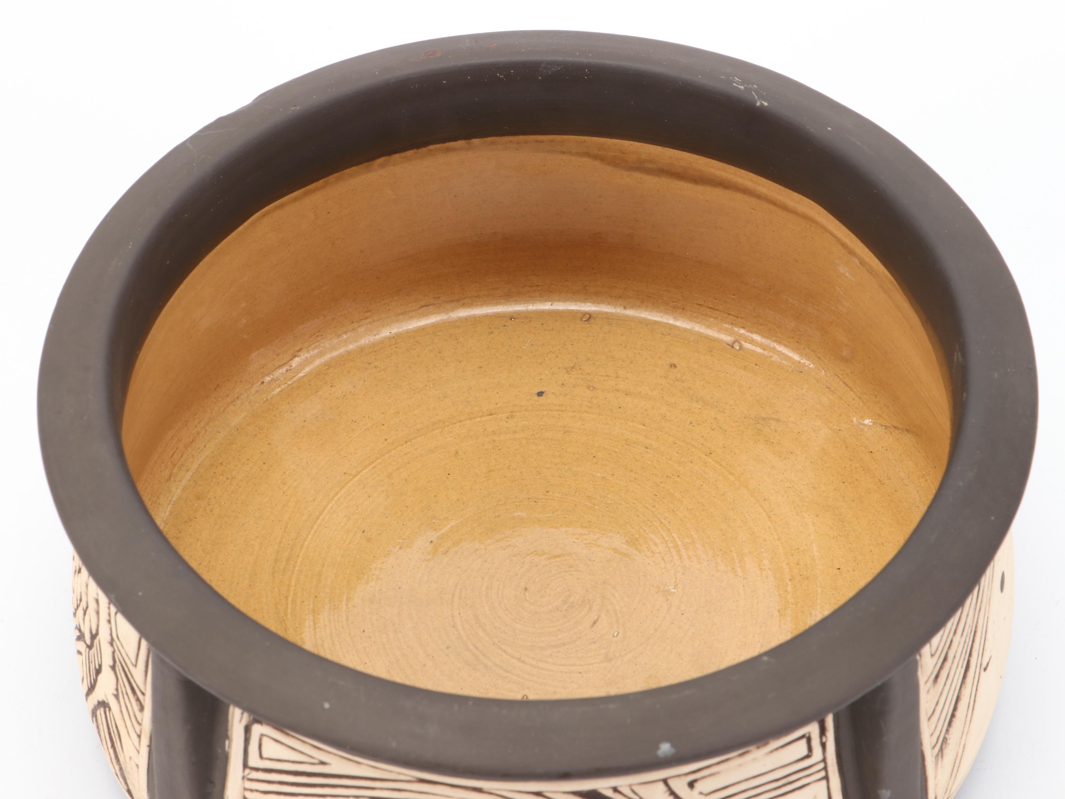 Weller Claywood Bowl, Early 20th Century