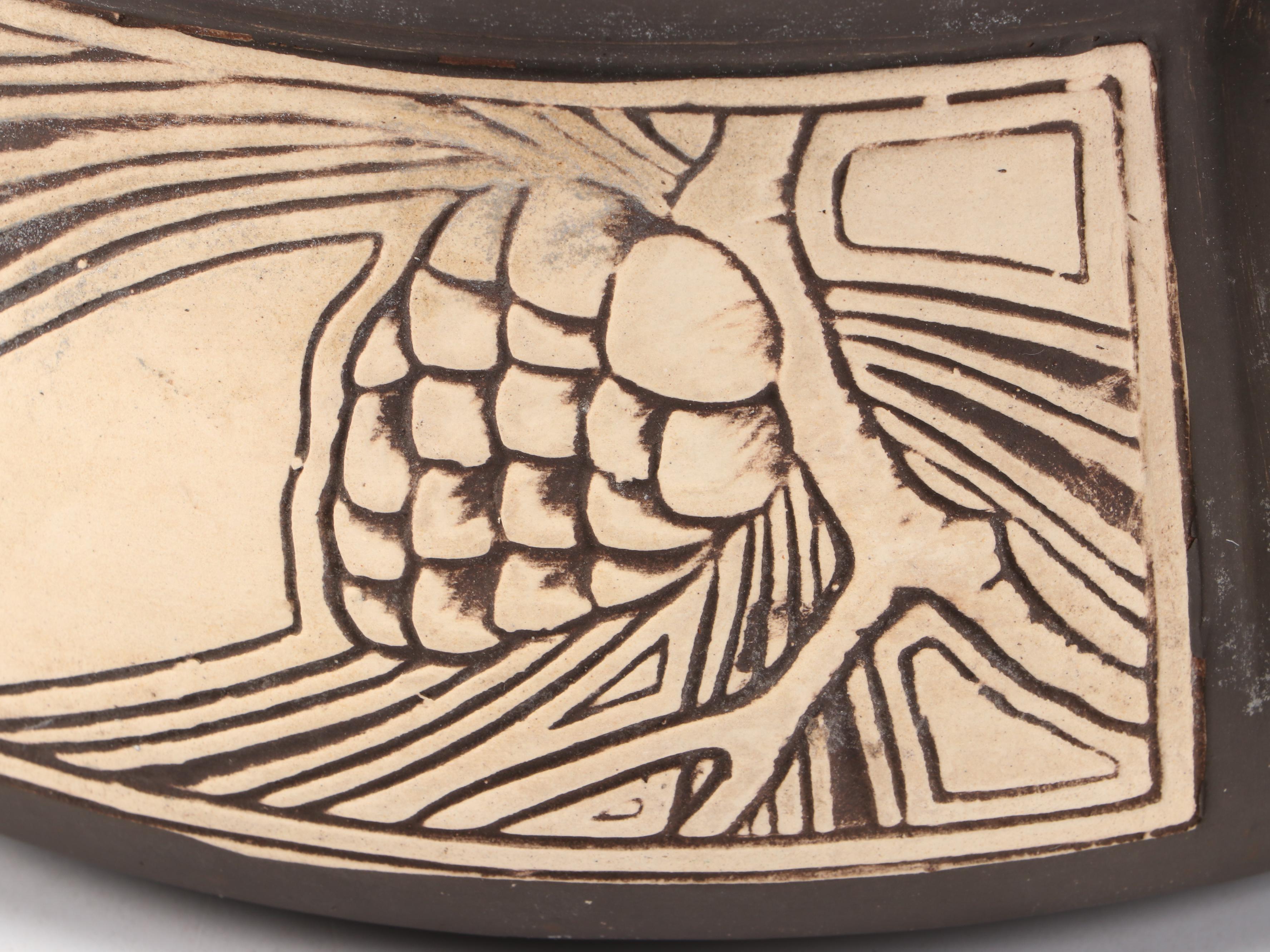 Weller Claywood Bowl, Early 20th Century