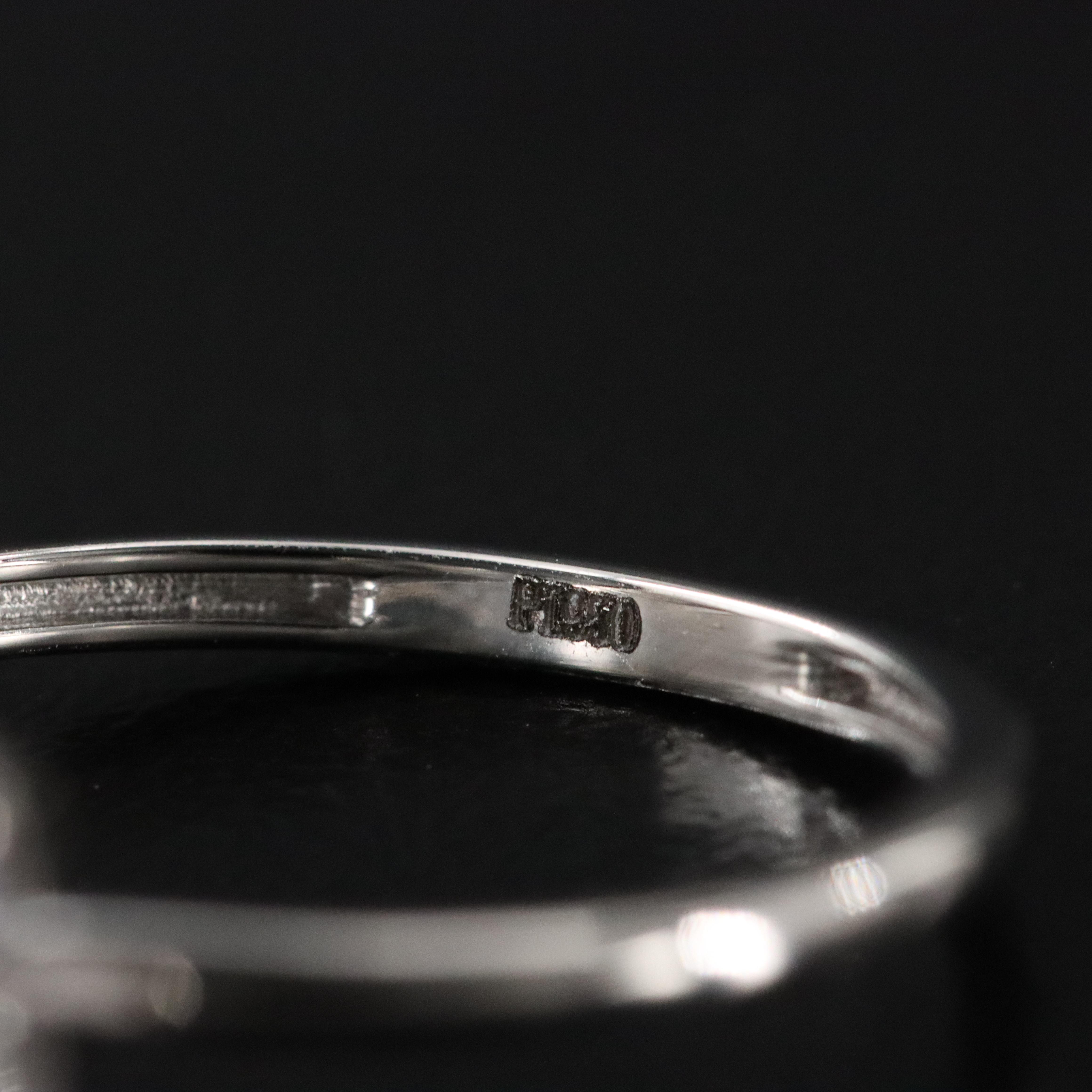 Platinum 5.28 CT Lab Grown Diamond Solitaire Ring with IGI Report