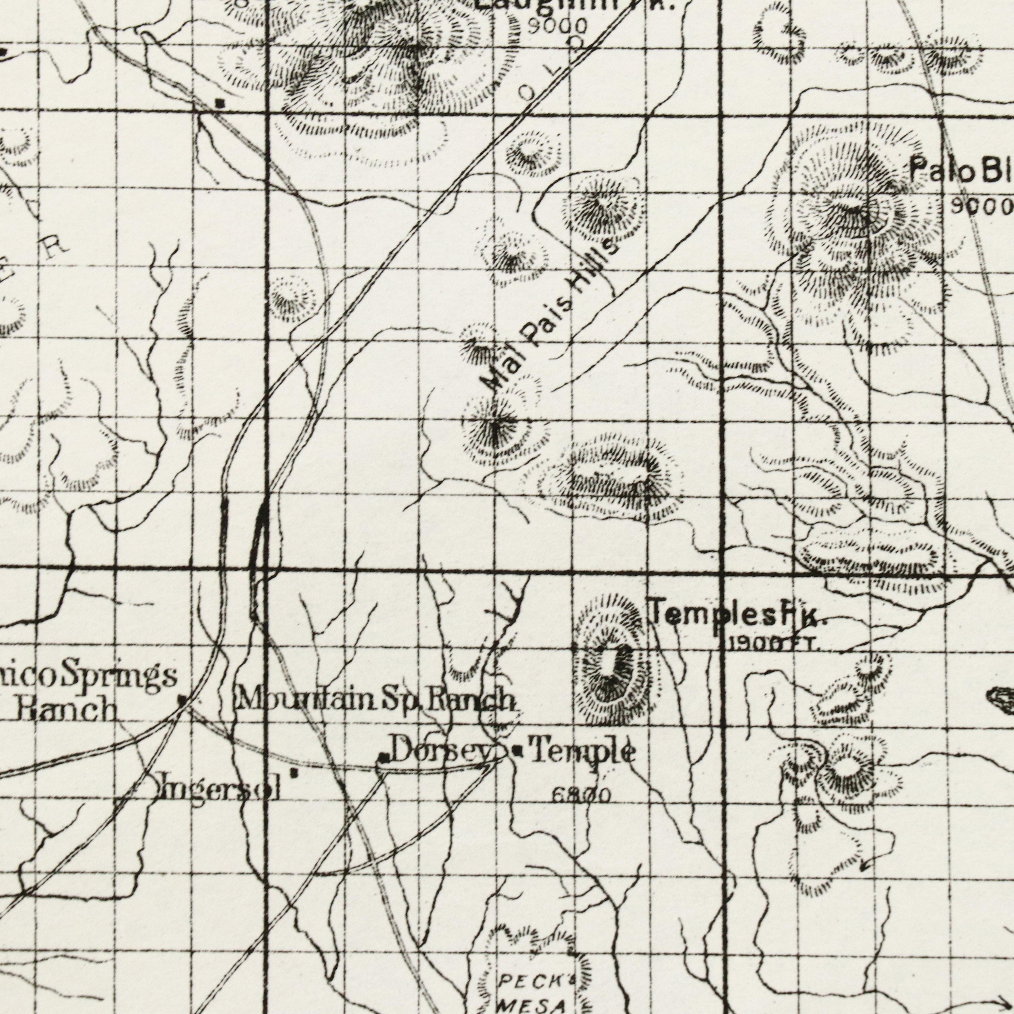 Hand-Colored Map "Sectional Map of Colfax and Mora Counties, New Mexico," 1889