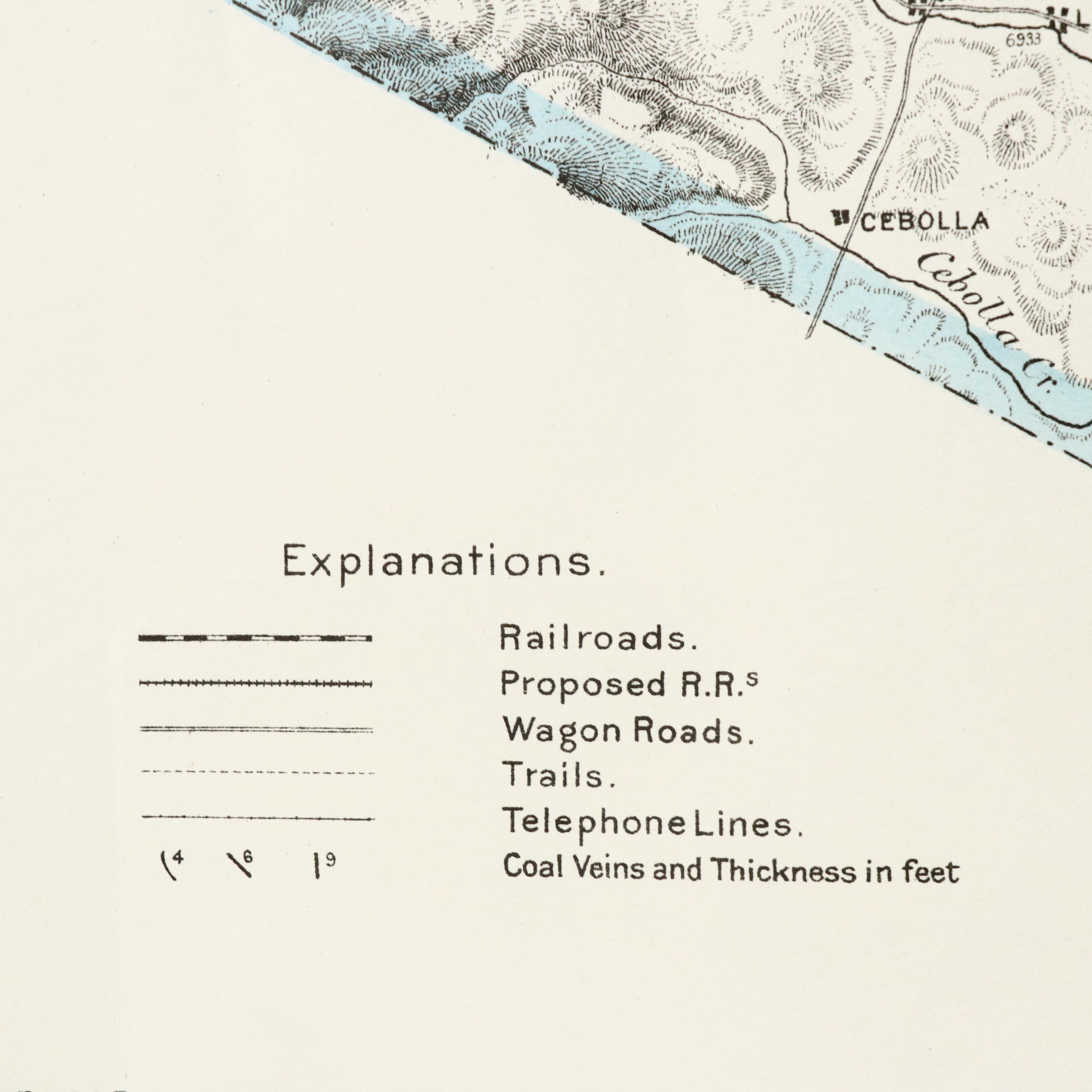 Hand-Colored Map "Sectional Map of Colfax and Mora Counties, New Mexico," 1889