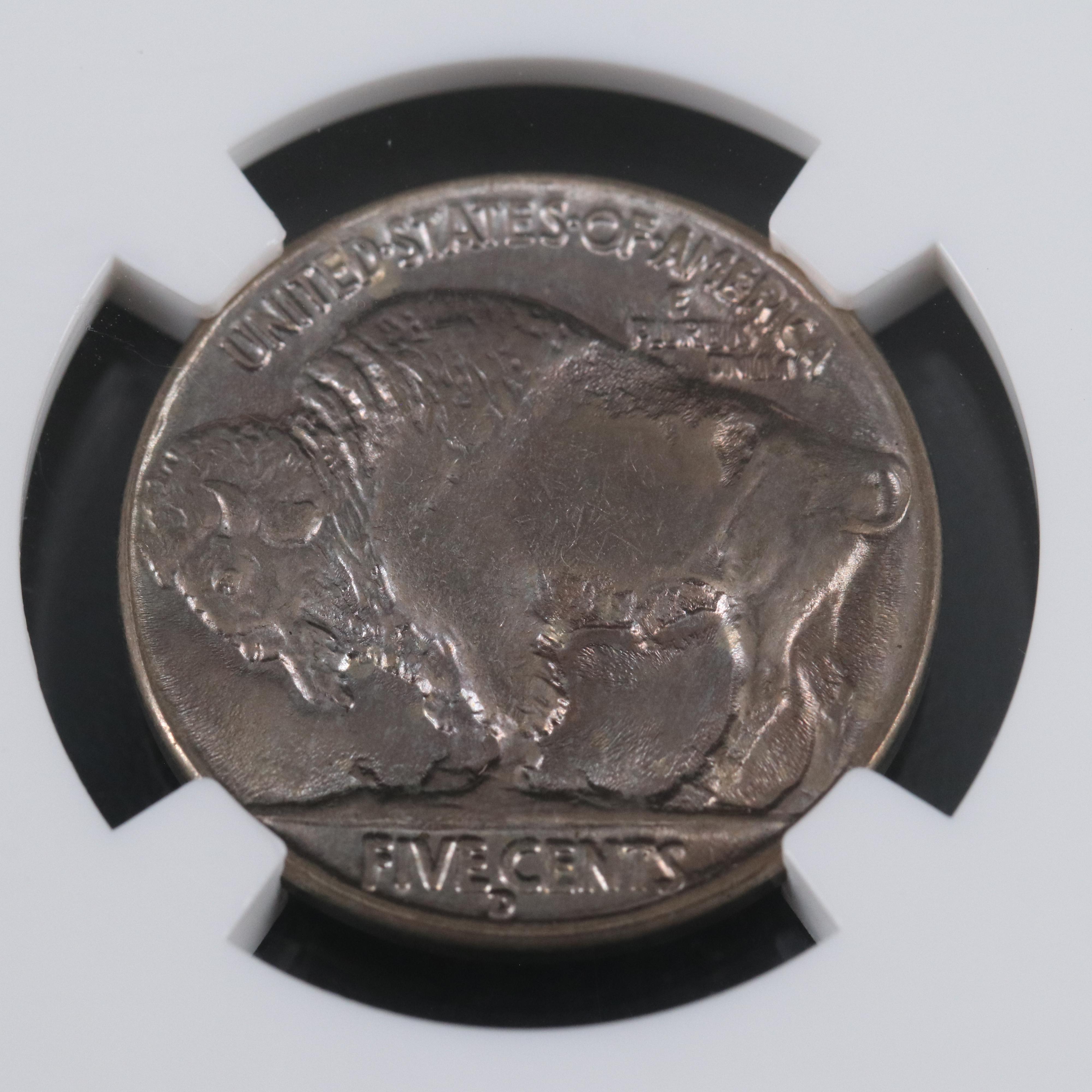 NGC Graded MS66 1937-D Buffalo Nickel