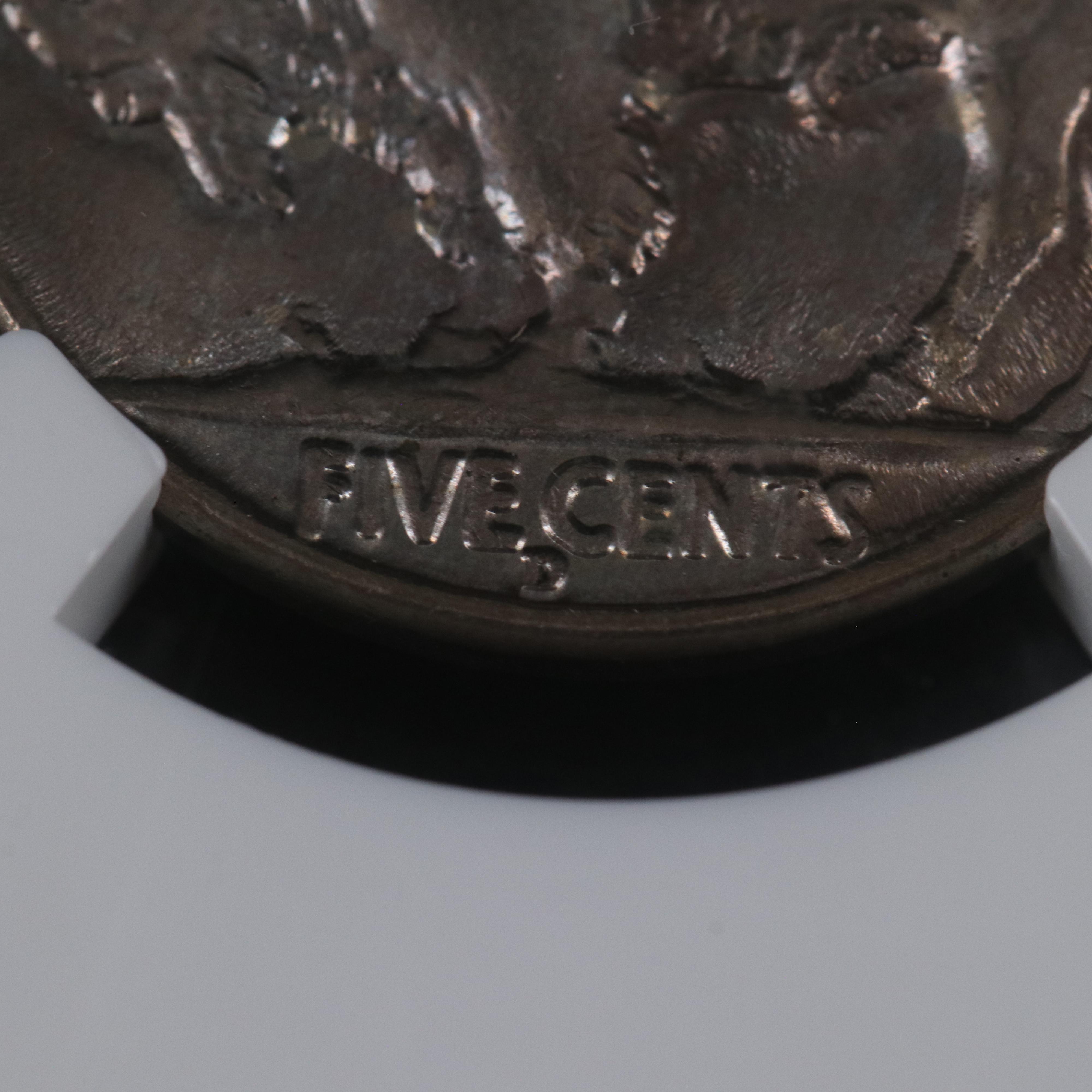 NGC Graded MS66 1937-D Buffalo Nickel