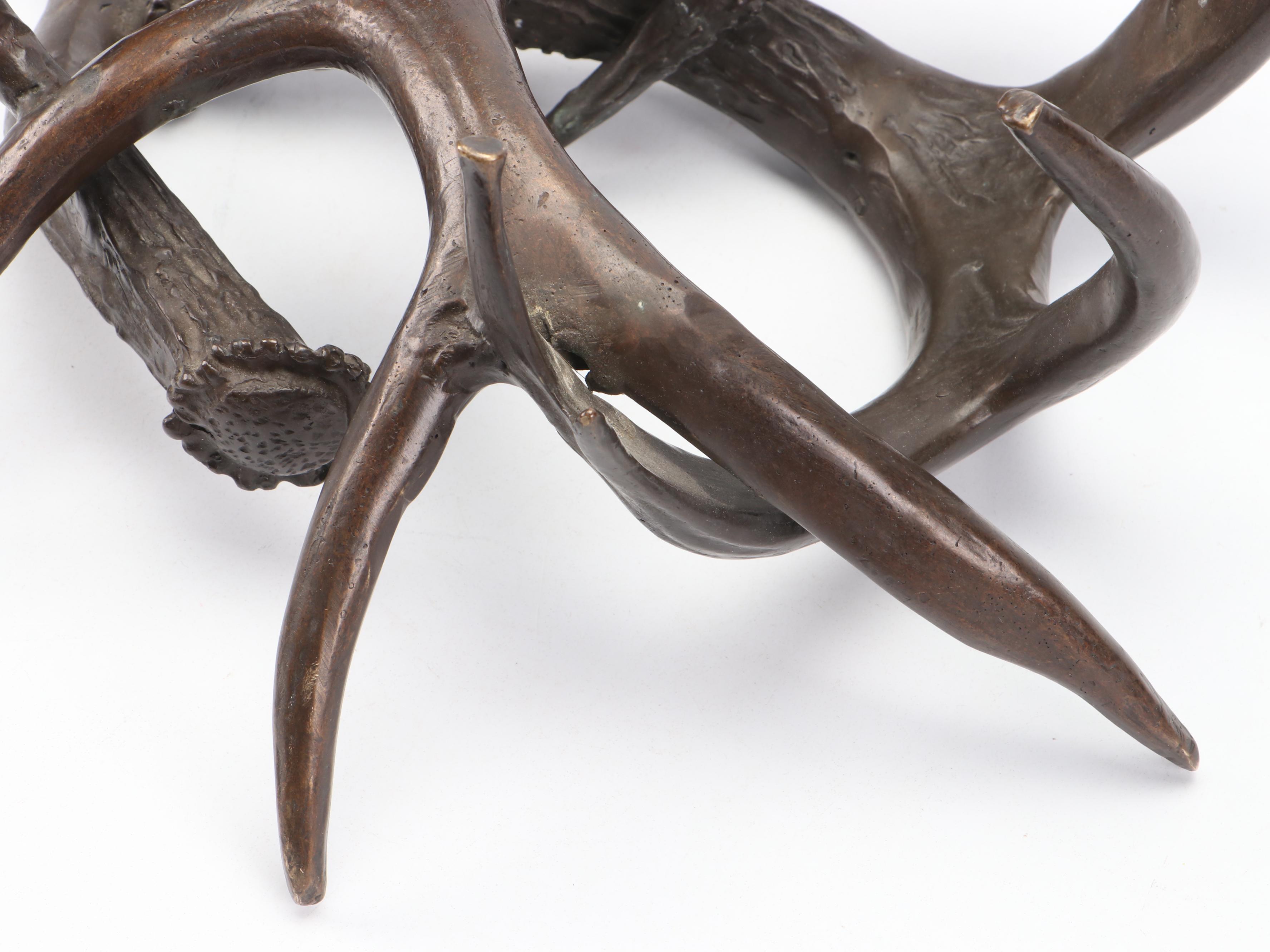 Cast Bronze White Tailed Antler Sheds Composition