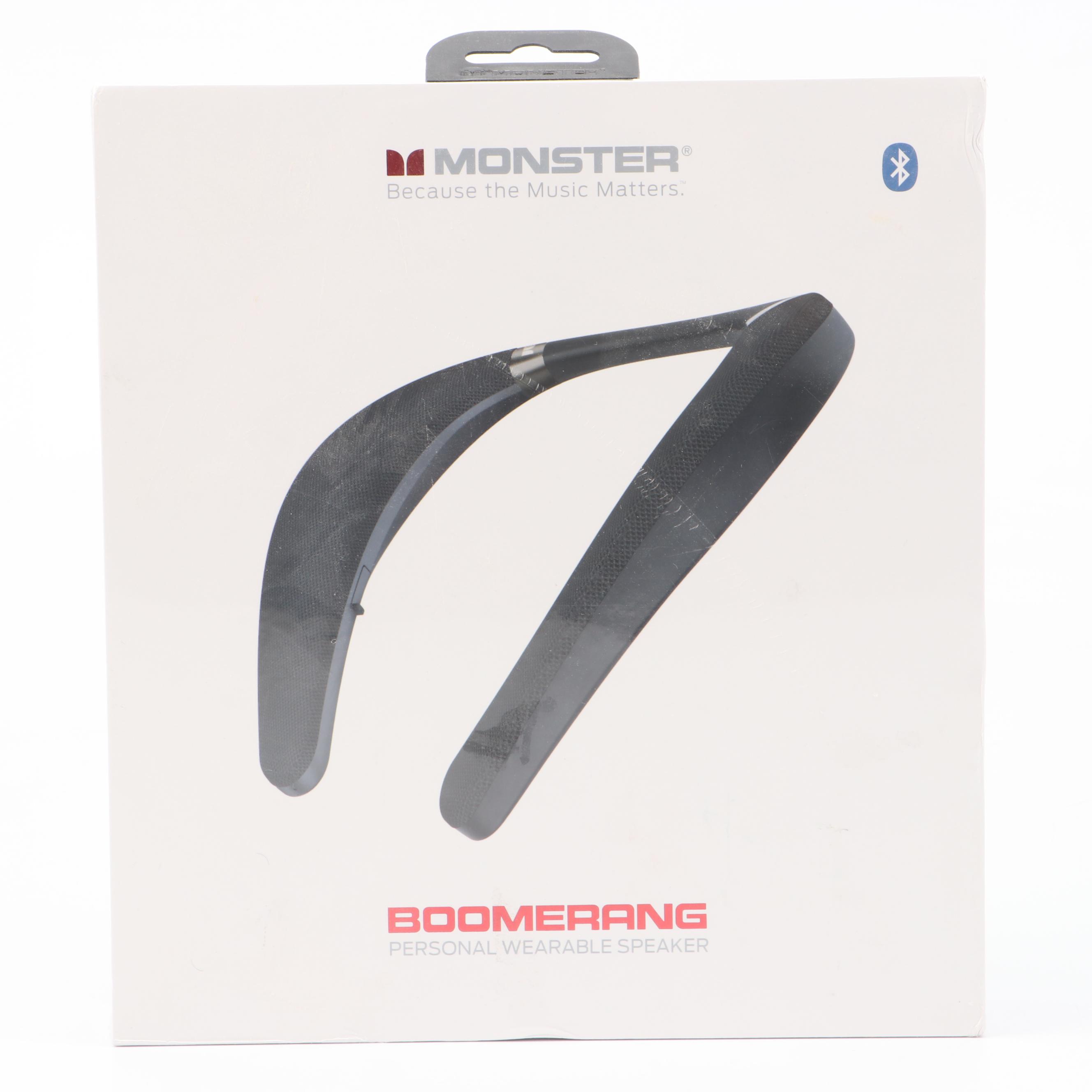 Monster Boomerang Personal Wearable Bluetooth Speaker