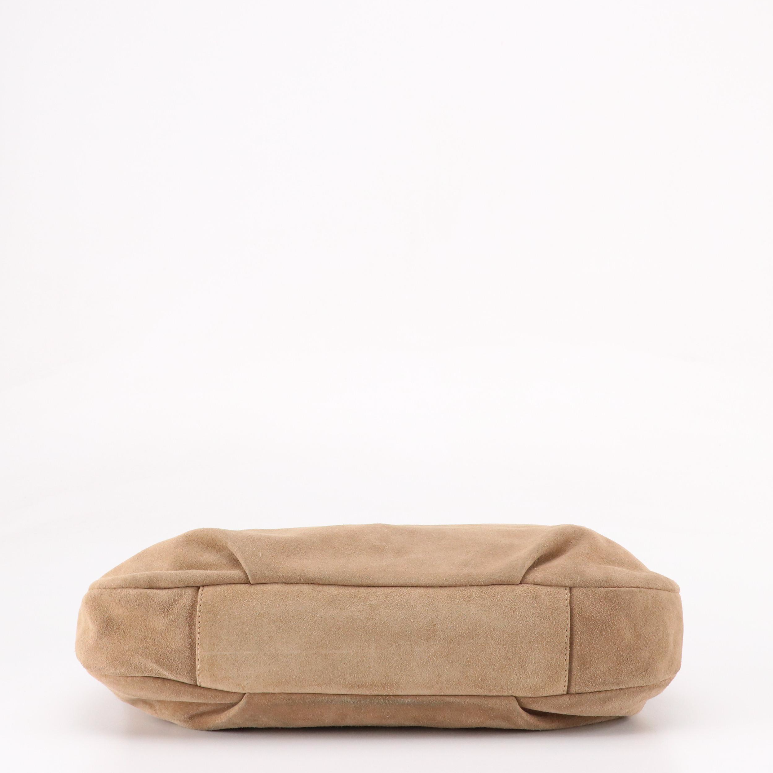 Kelly-Tooke Harley Slouchy Hobo Bag in "Topo" Suede with Tassel Charm