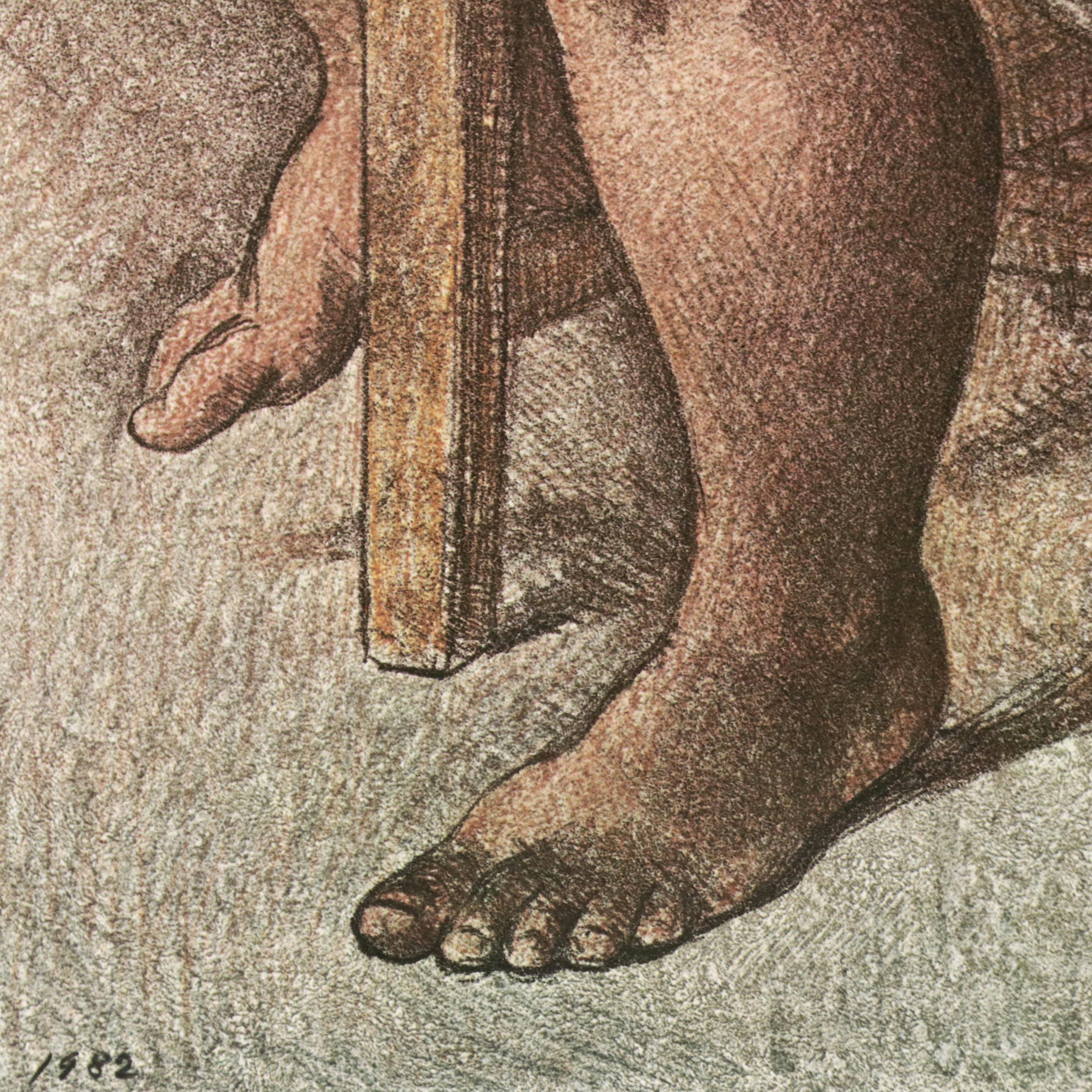 Francisco Zuñiga Offset Lithograph Exhibition Poster "Recent Works," 1983