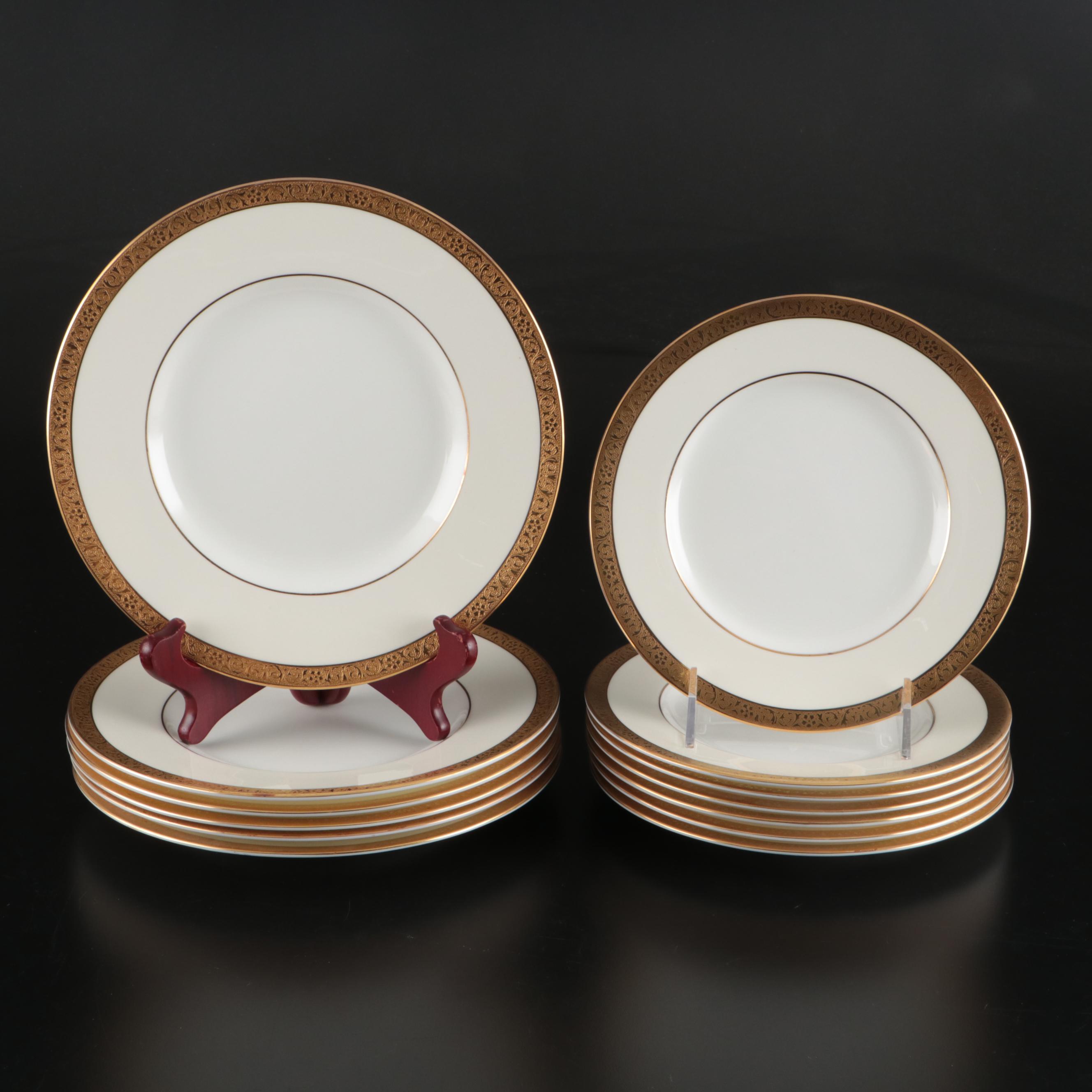 Minton "Buckingham" Gilt Rimmed Bone China Dinnerware