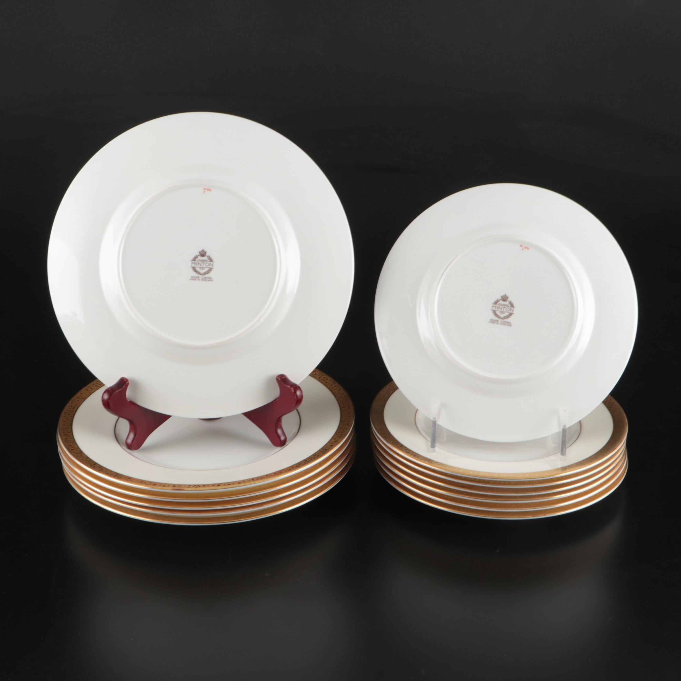 Minton "Buckingham" Gilt Rimmed Bone China Dinnerware