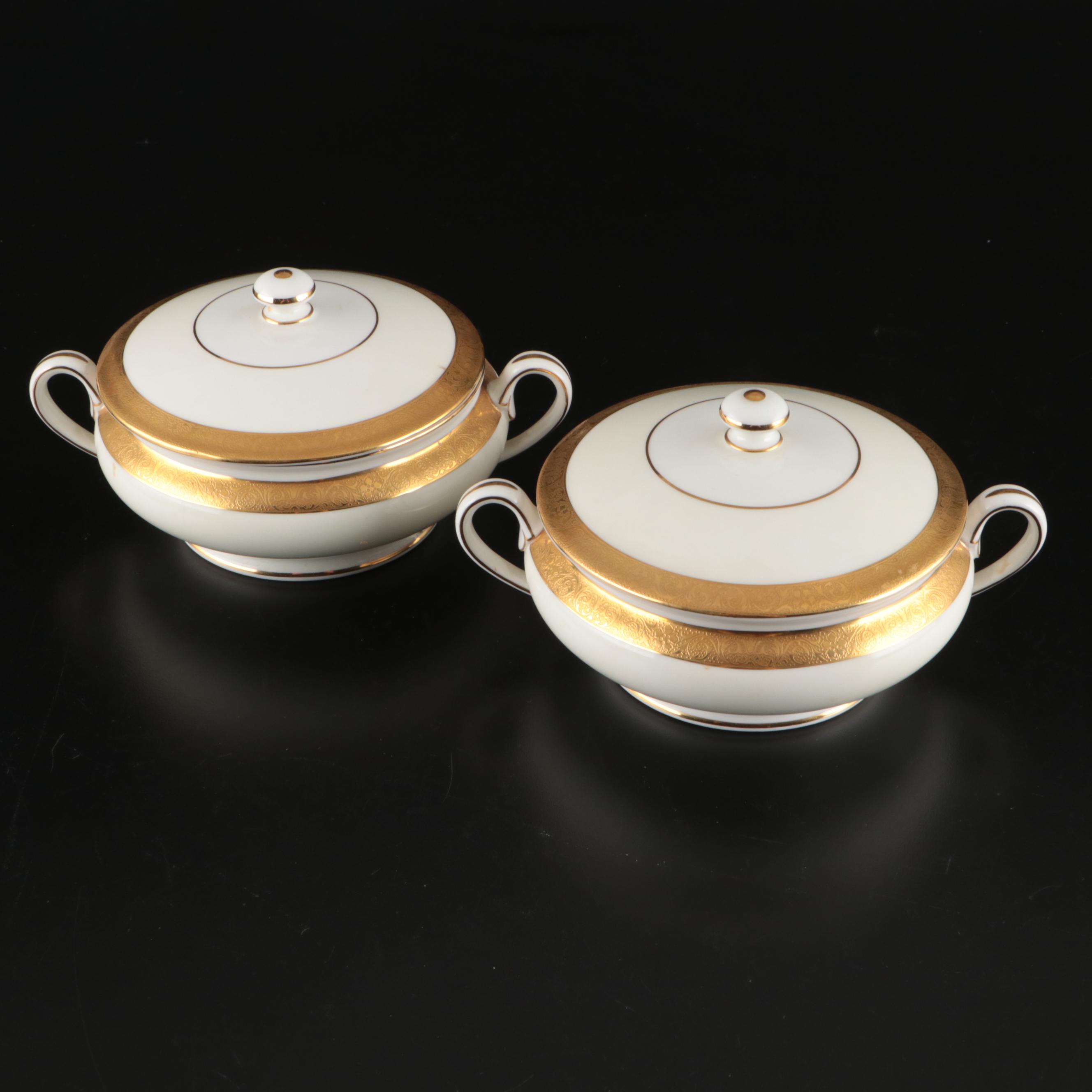 Minton "Buckingham" Gilt Rimmed Bone China Dinnerware