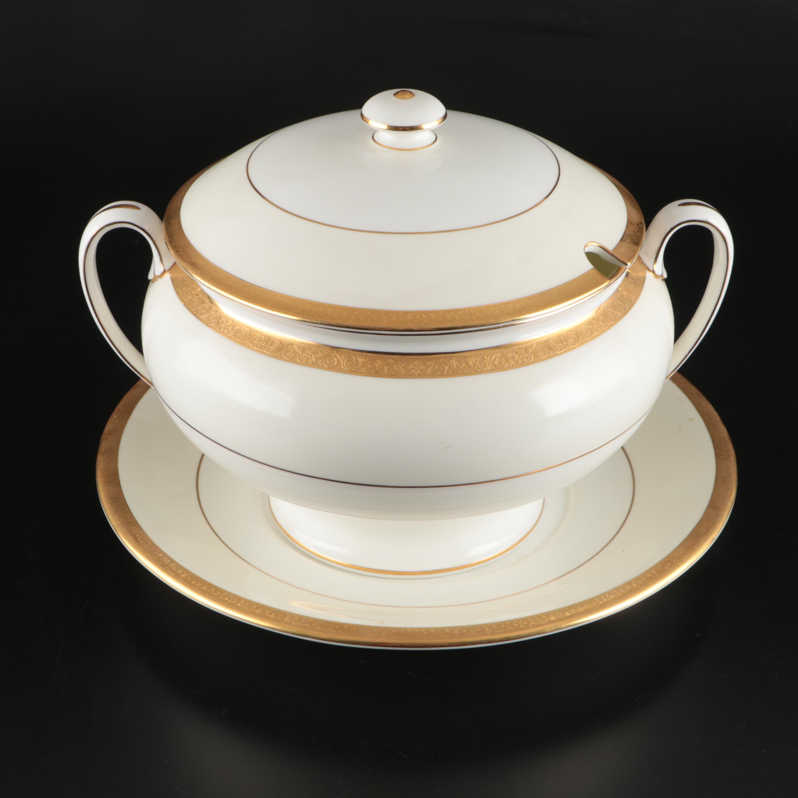 Minton "Buckingham" Gilt Rimmed Bone China Dinnerware