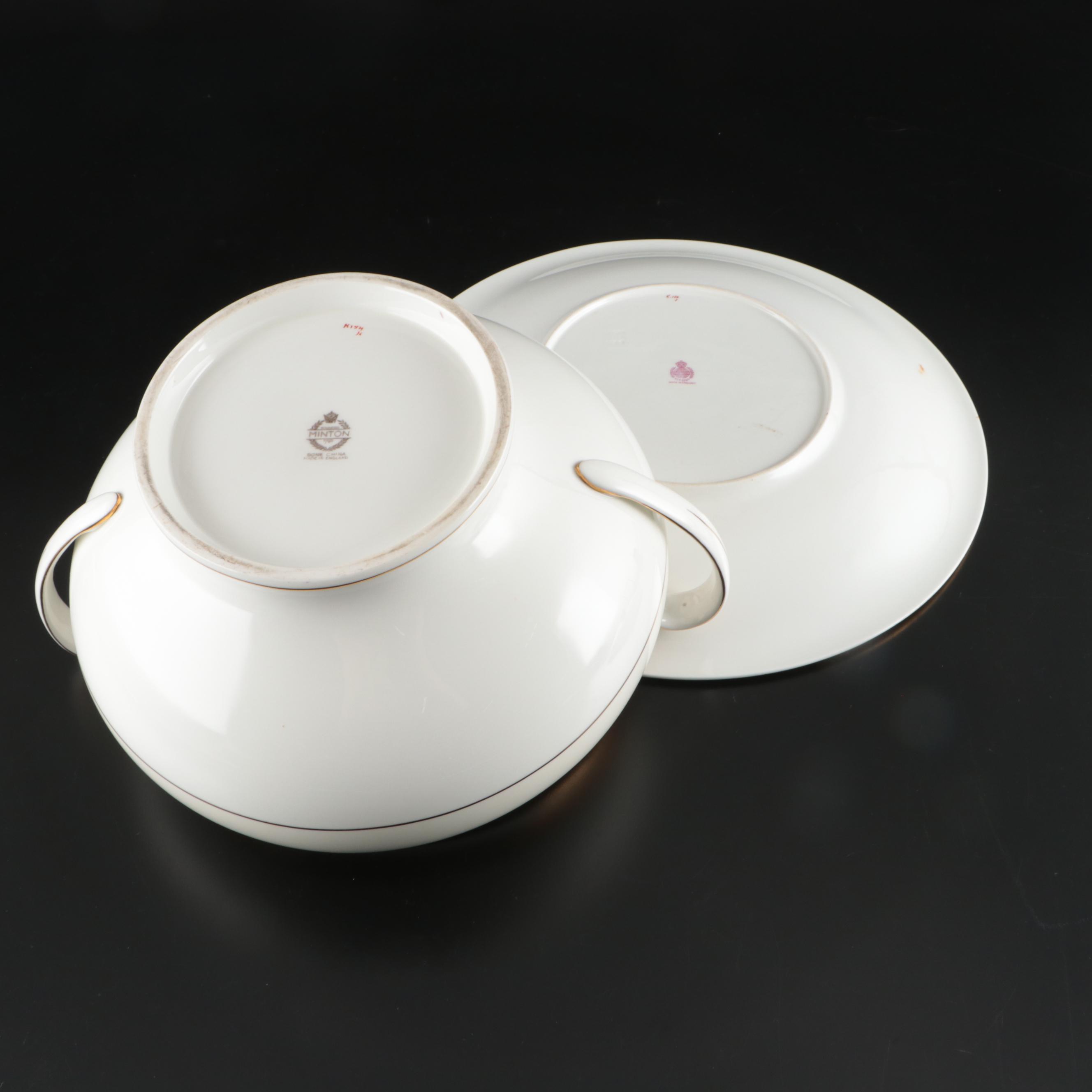 Minton "Buckingham" Gilt Rimmed Bone China Dinnerware