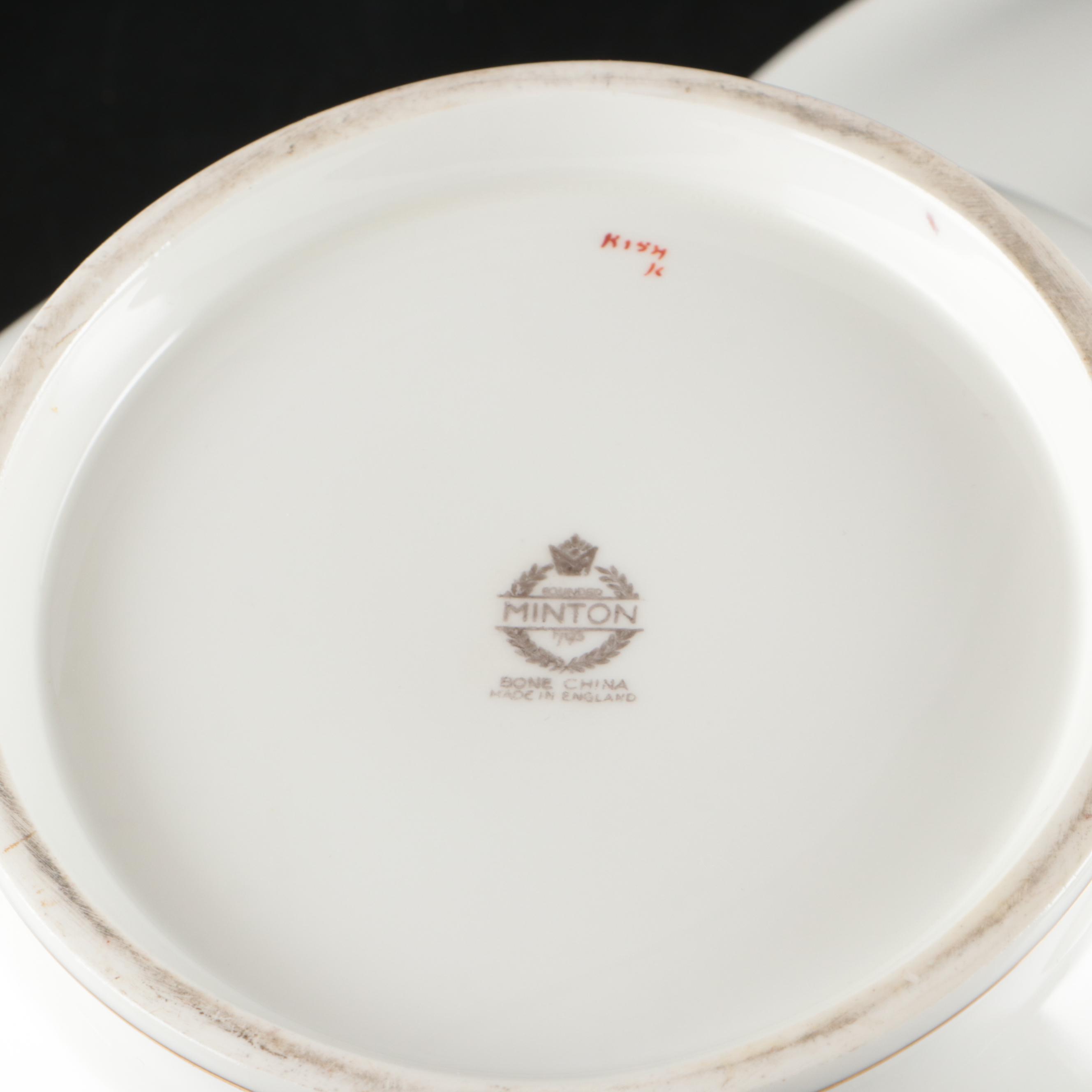 Minton "Buckingham" Gilt Rimmed Bone China Dinnerware