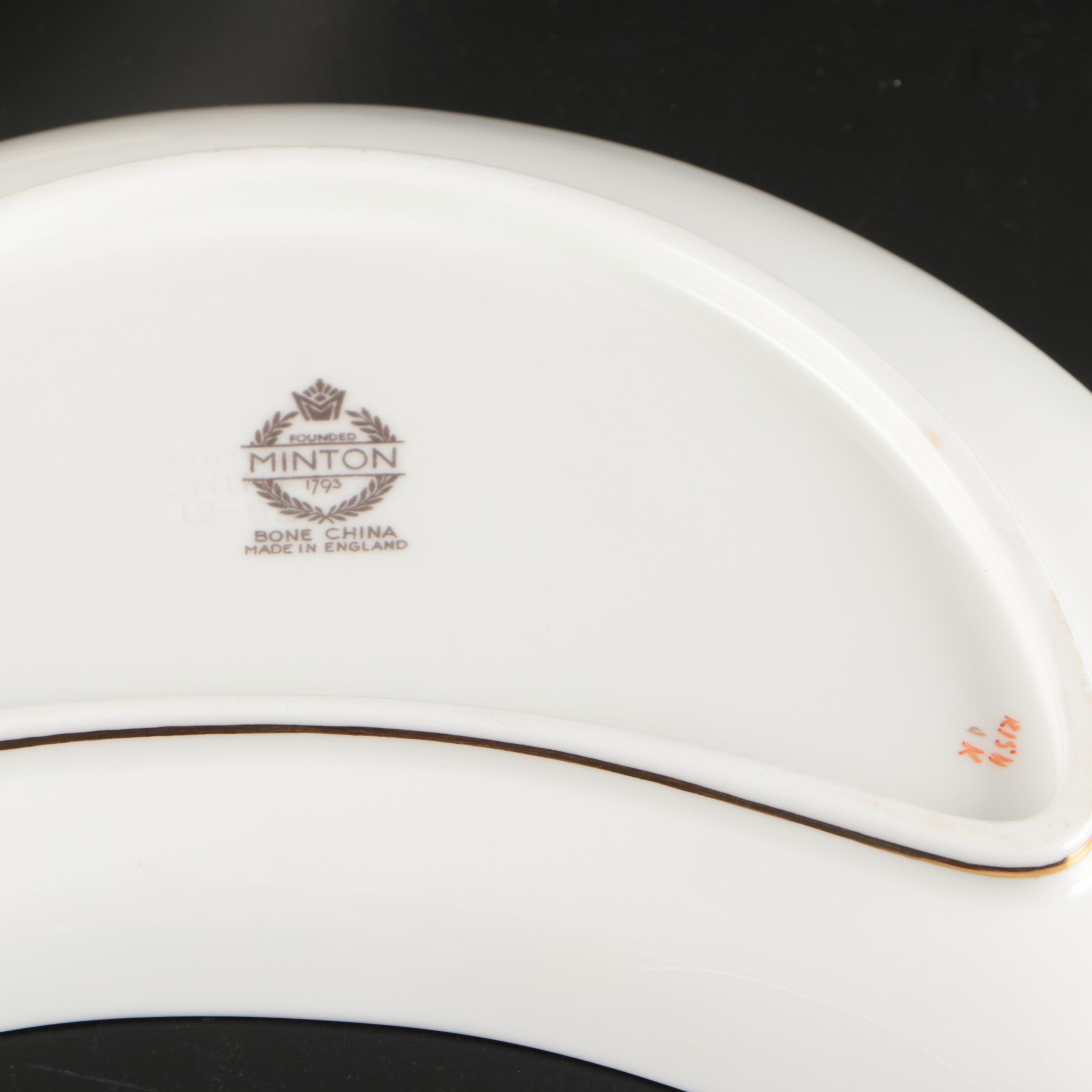 Minton "Buckingham" Gilt Rimmed Bone China Dinnerware