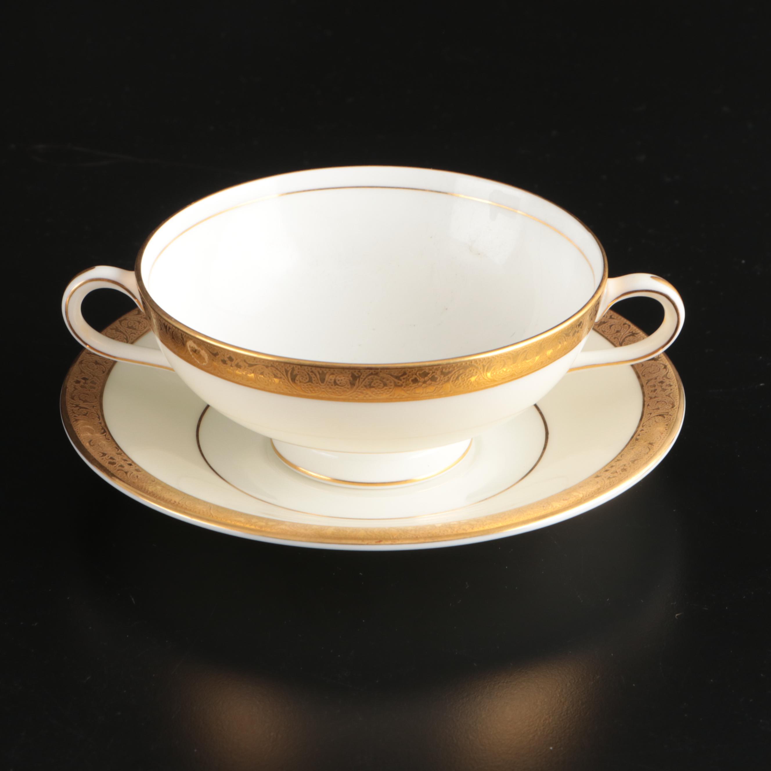 Minton "Buckingham" Gilt Rimmed Bone China Dinnerware