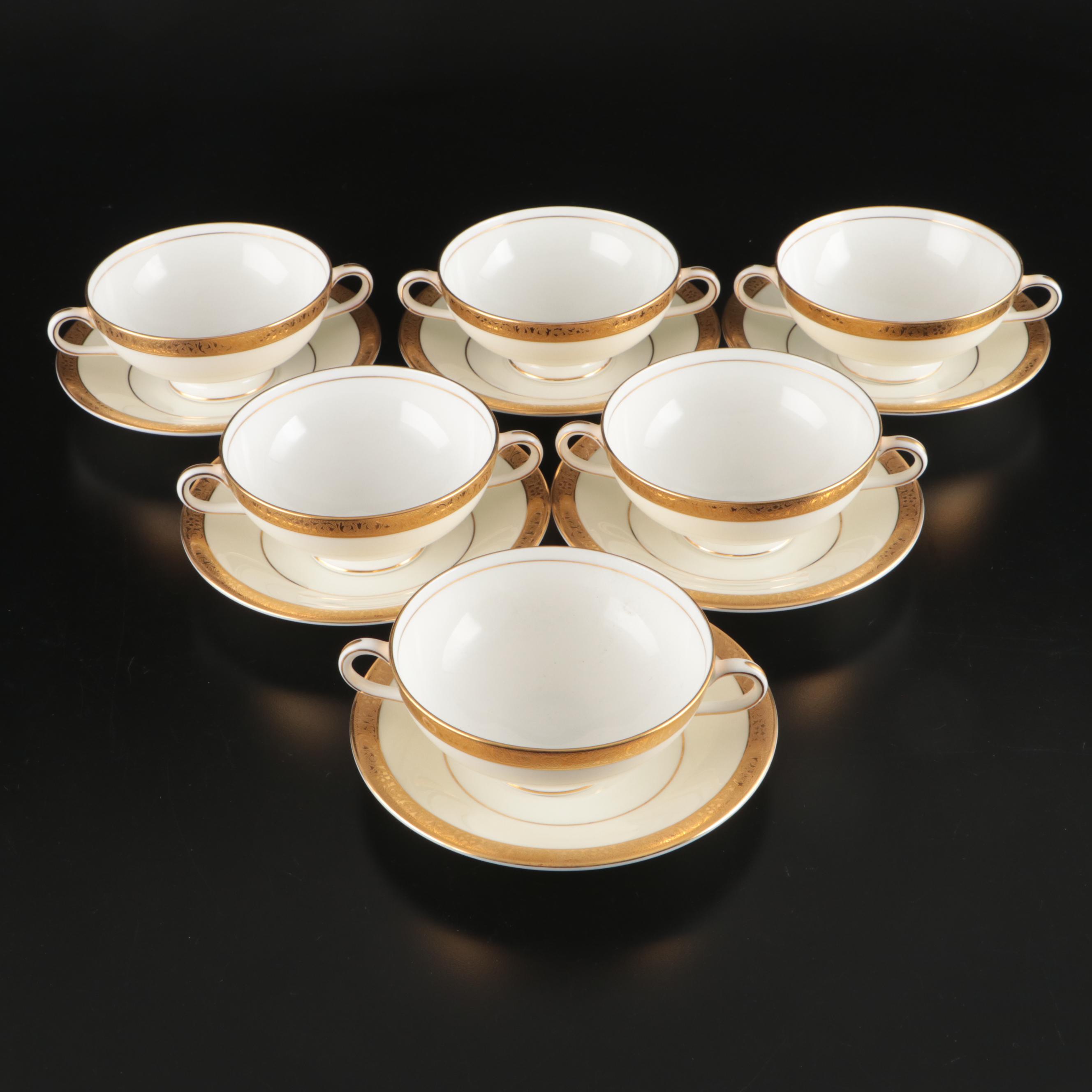 Minton "Buckingham" Gilt Rimmed Bone China Dinnerware