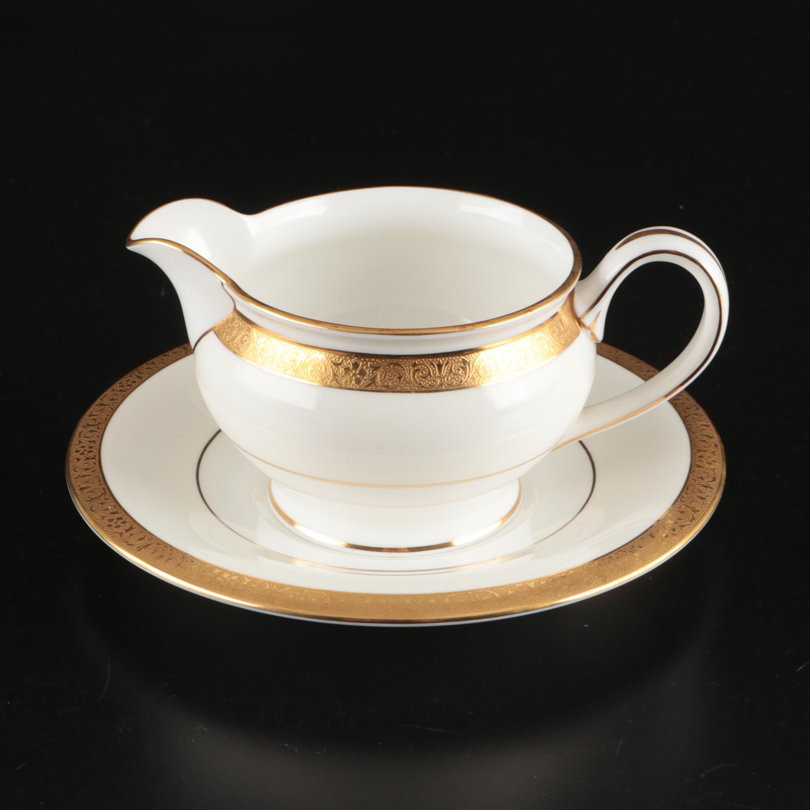 Minton "Buckingham" Gilt Rimmed Bone China Dinnerware