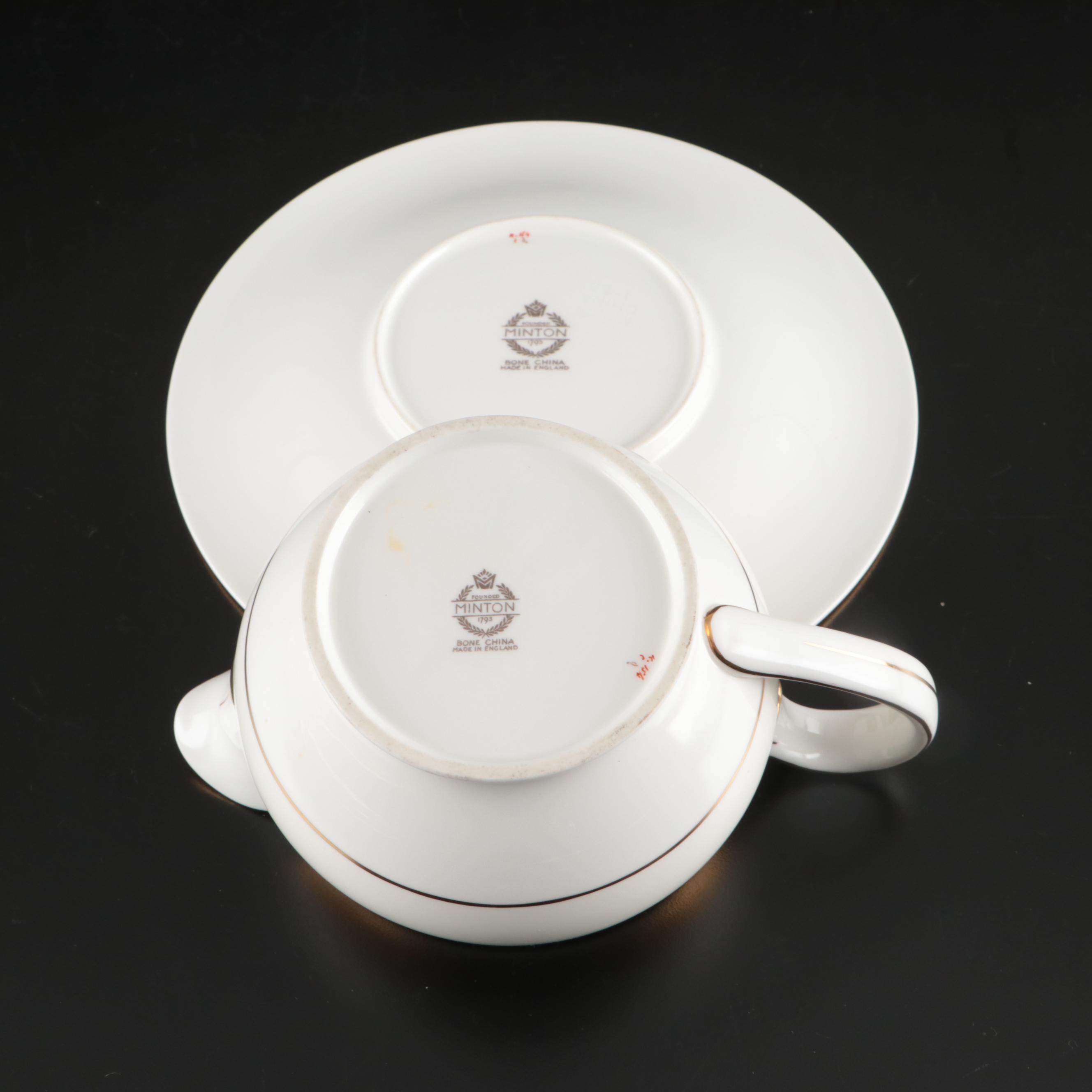 Minton "Buckingham" Gilt Rimmed Bone China Dinnerware