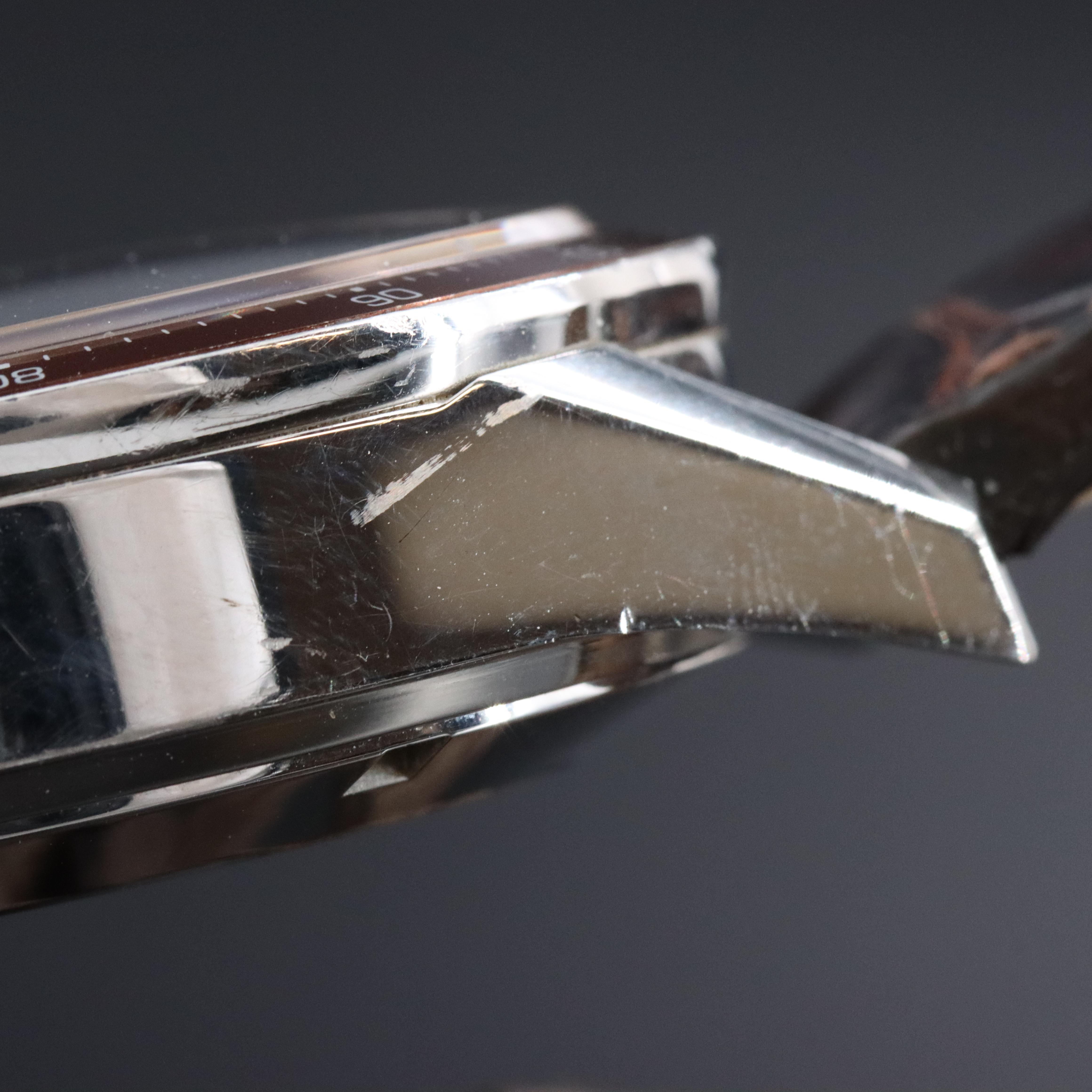 TAG Heuer Carrera Chronograph Brown 43mm Steel Automatic Watch CV2A12.FC6236