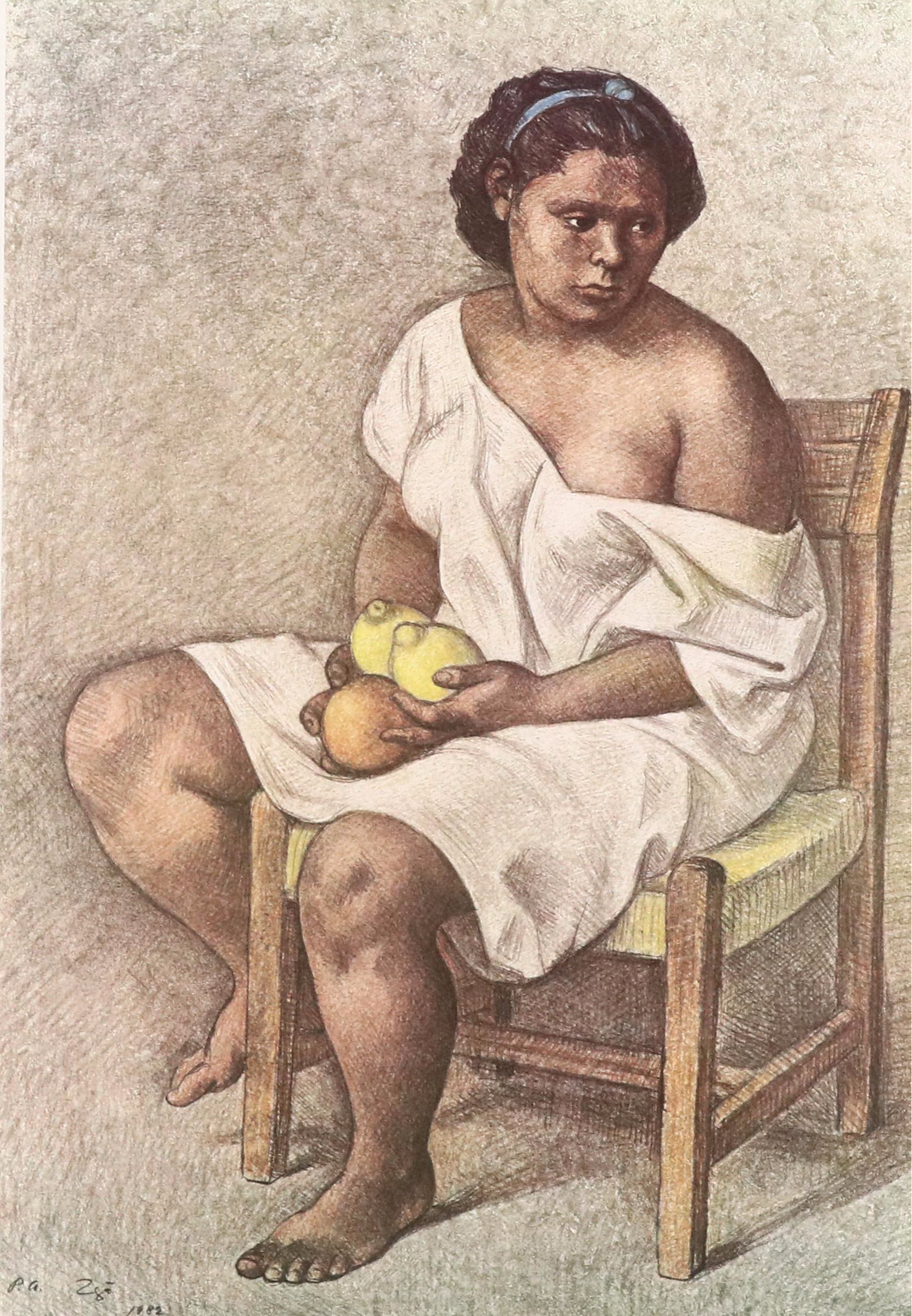 Francisco Zuñiga Offset Lithograph Exhibition Poster "Recent Works," 1983