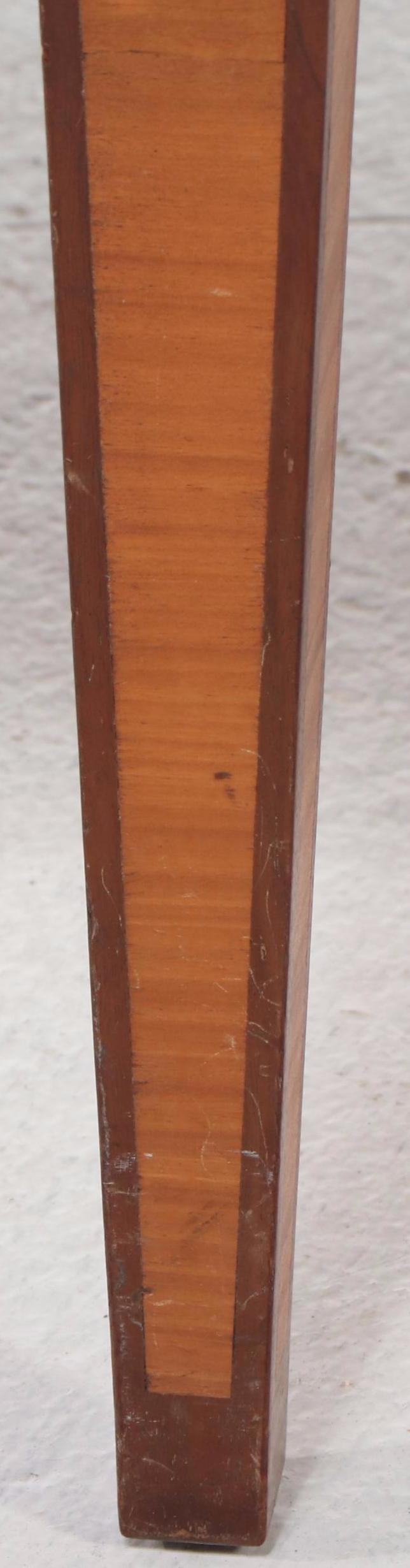 Hepplewhite Style Upholstered Satinwood and Mahogany Sofa