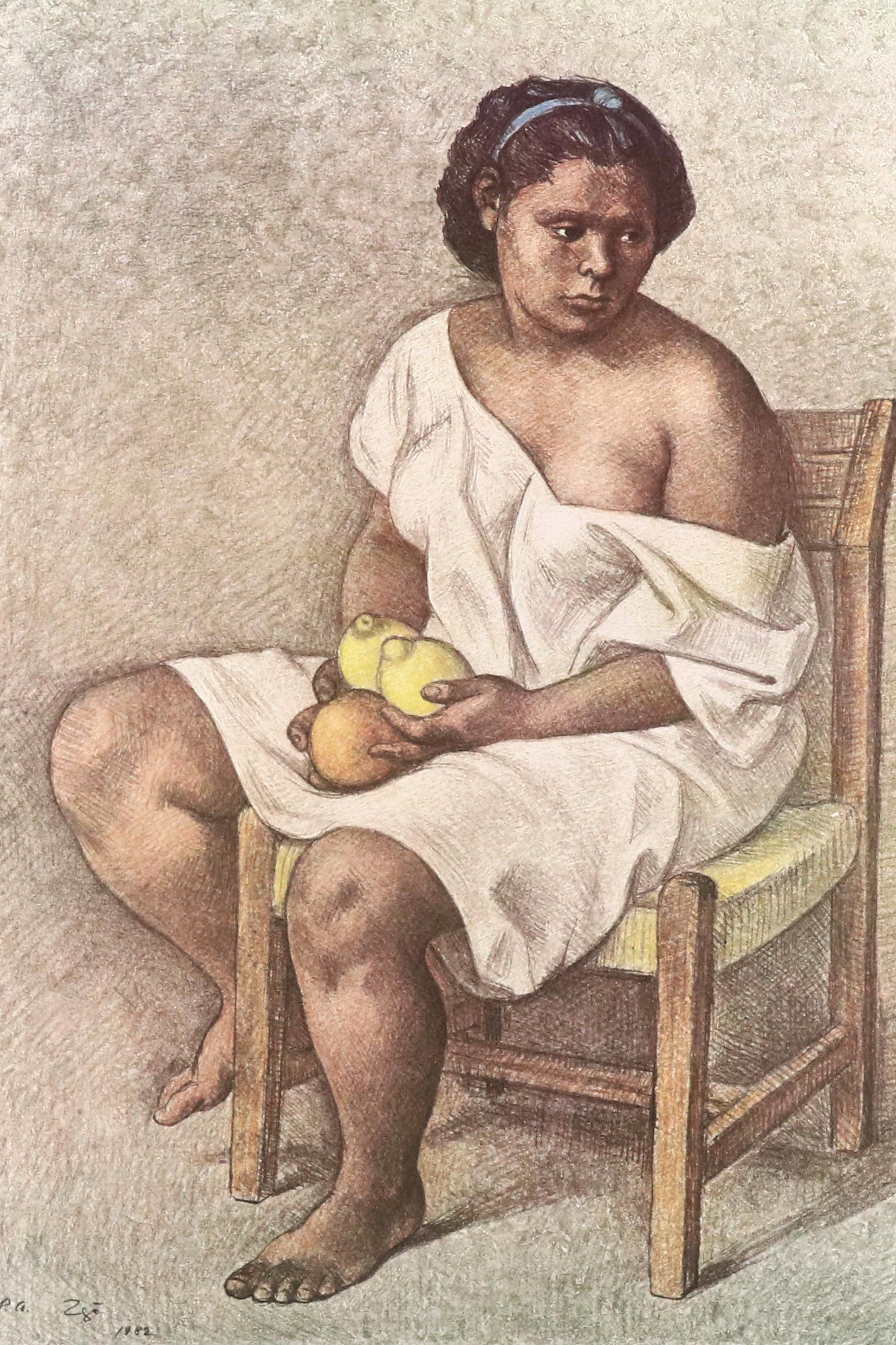 Francisco Zuñiga Offset Lithograph Exhibition Poster "Recent Works," 1983