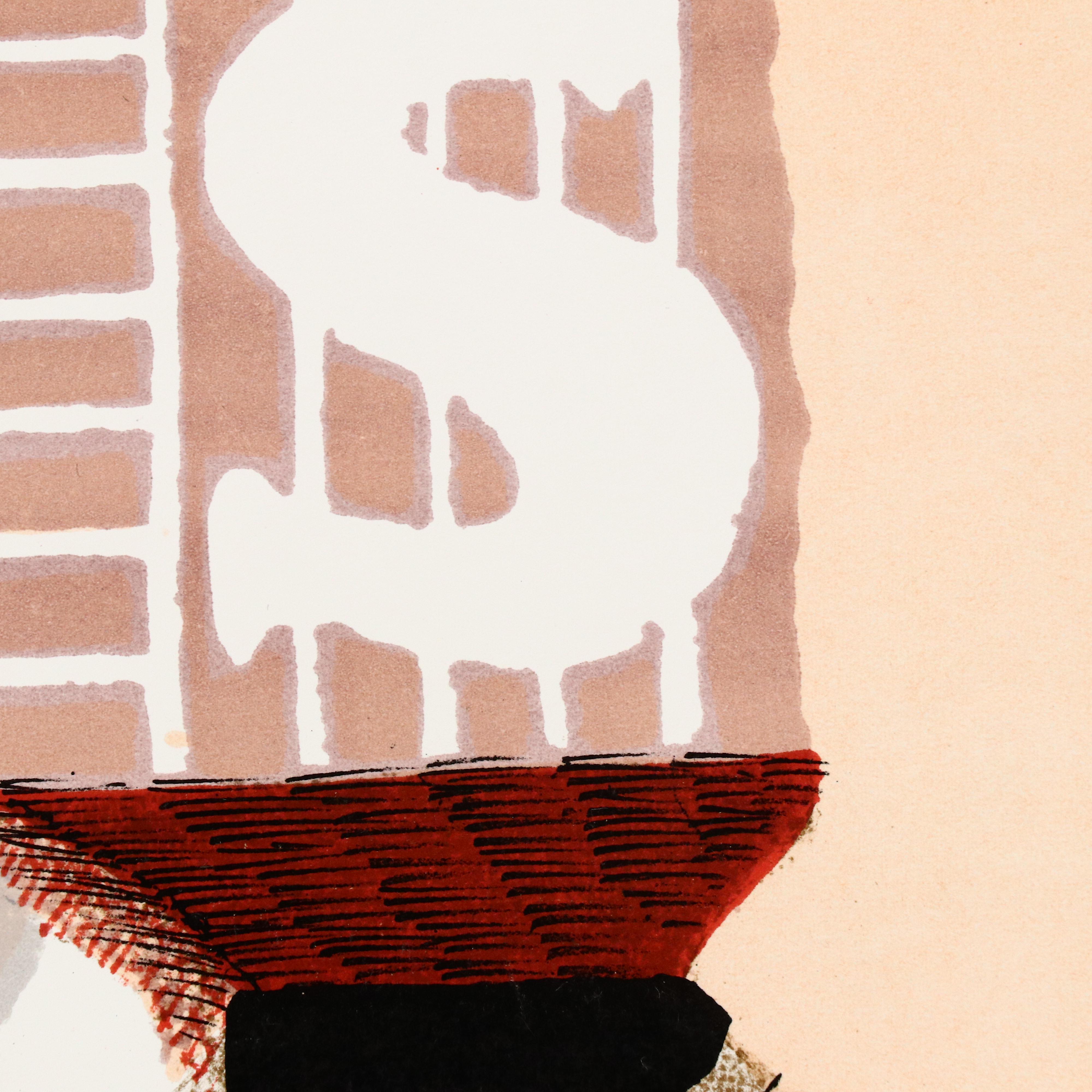 Max Papart Lithograph Exhibition Poster, 1977