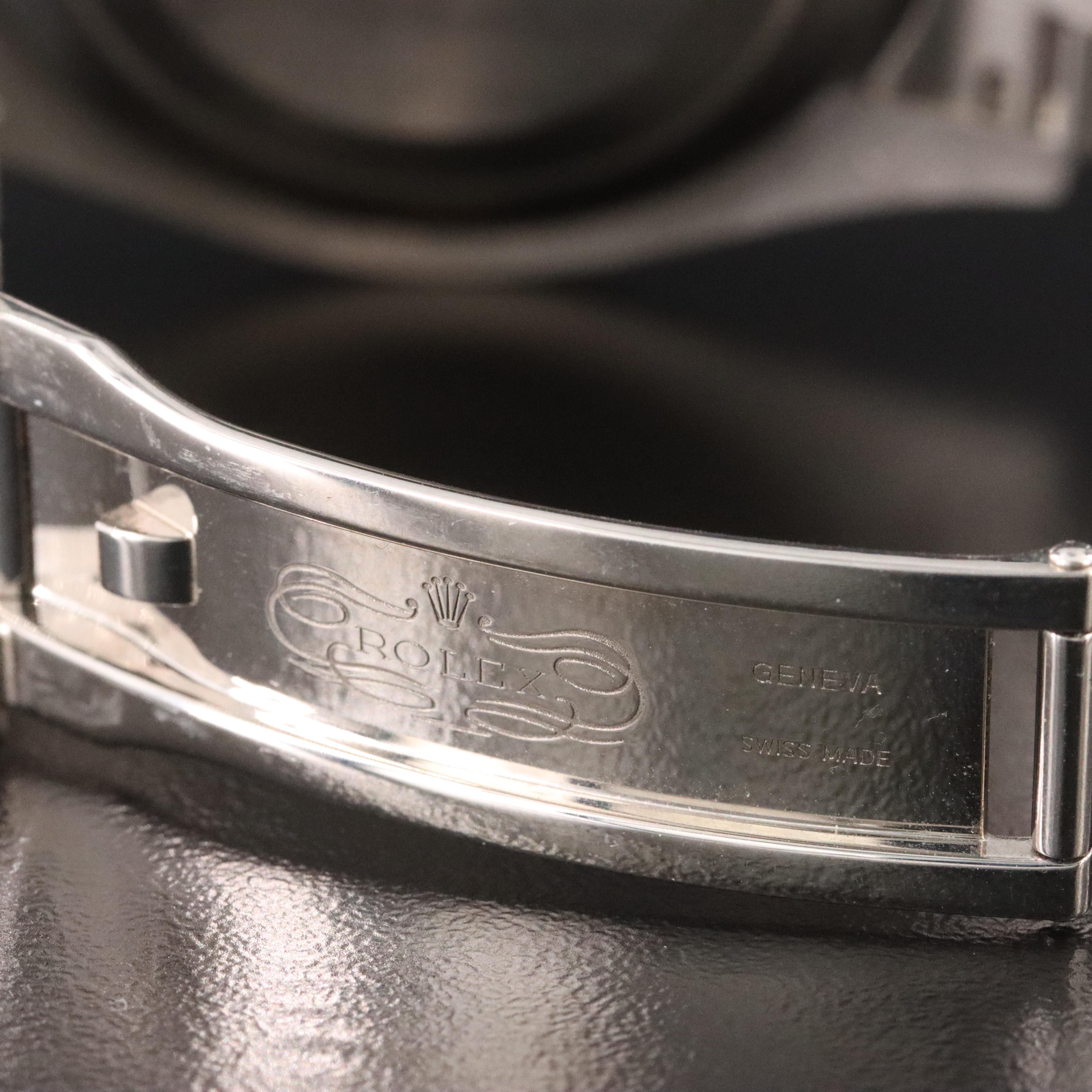 Rolex Day-Date II 218239 Chocolate 41mm 18K White Gold Automatic Watch