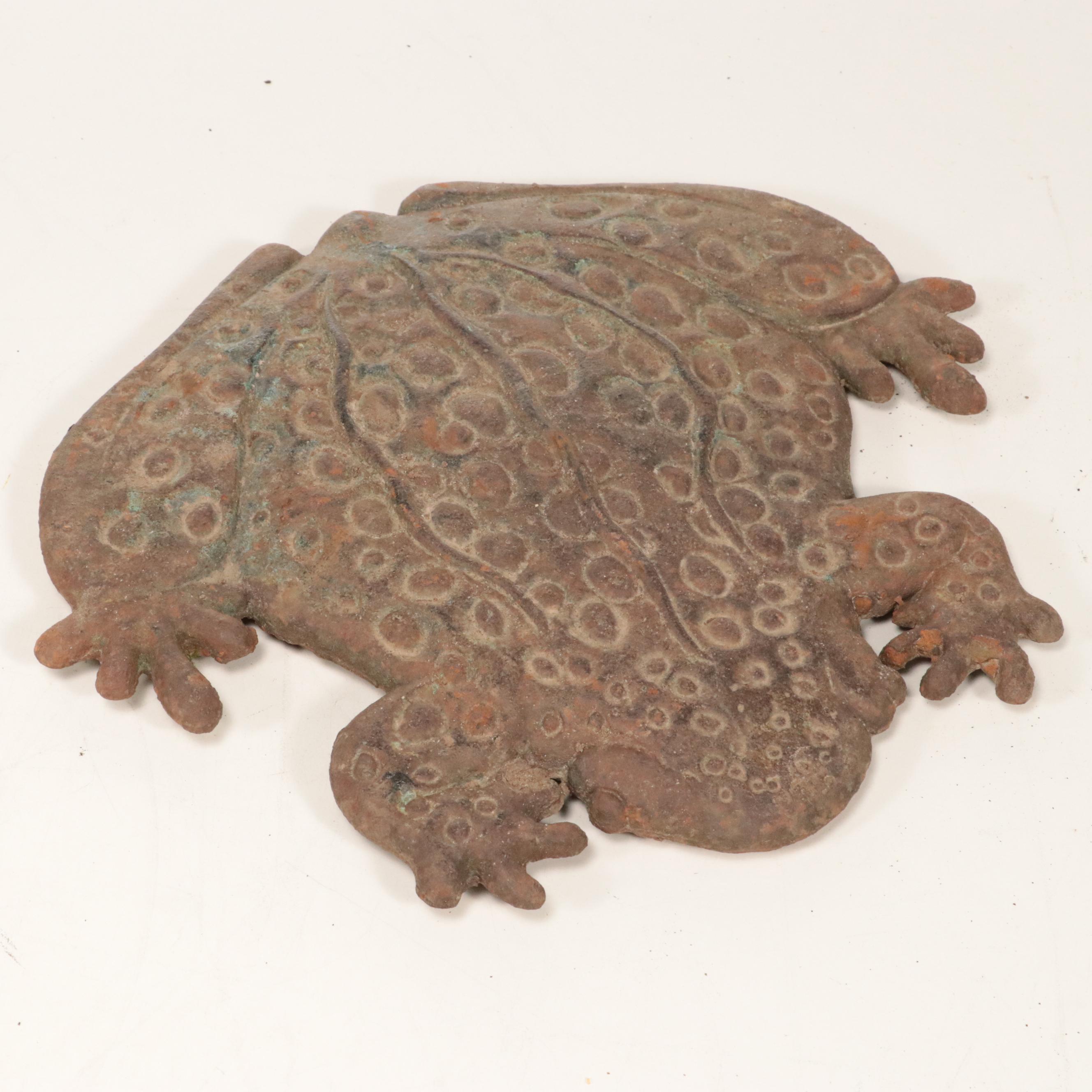 Five Cast Iron Frog Stepping Stones