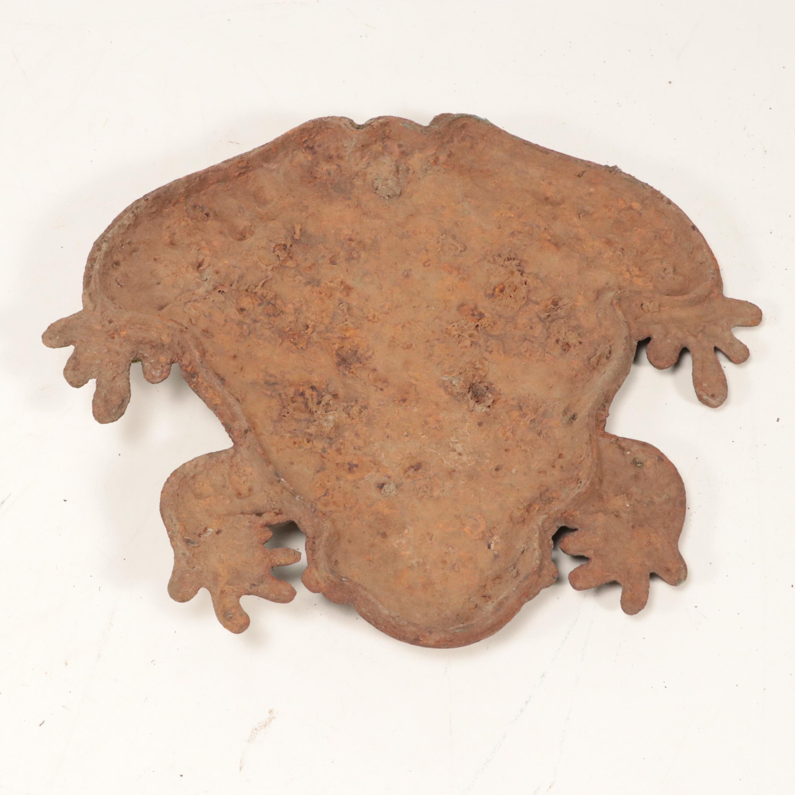 Five Cast Iron Frog Stepping Stones