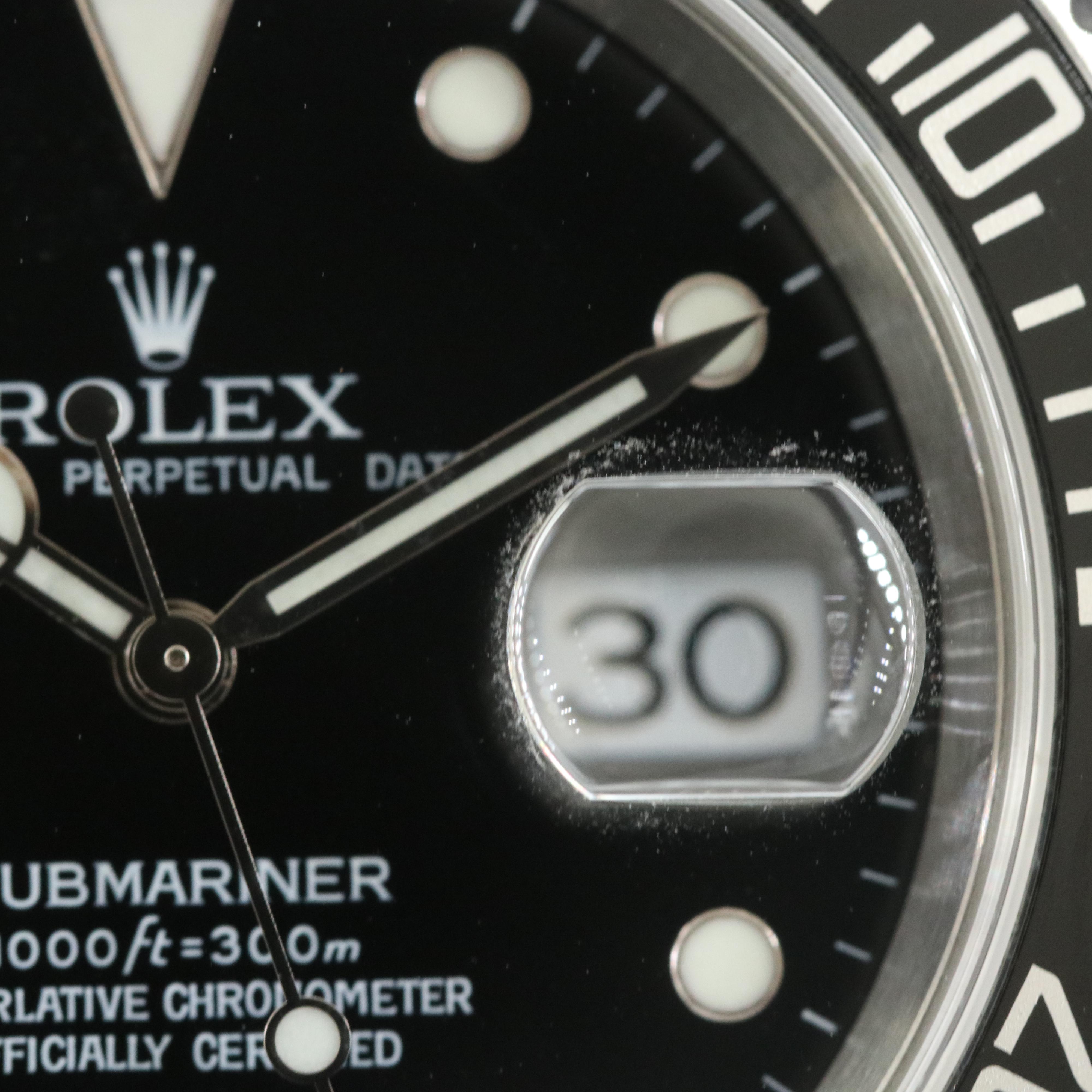 Rolex Submariner 16610 T Black 40mm Steel Automatic Watch