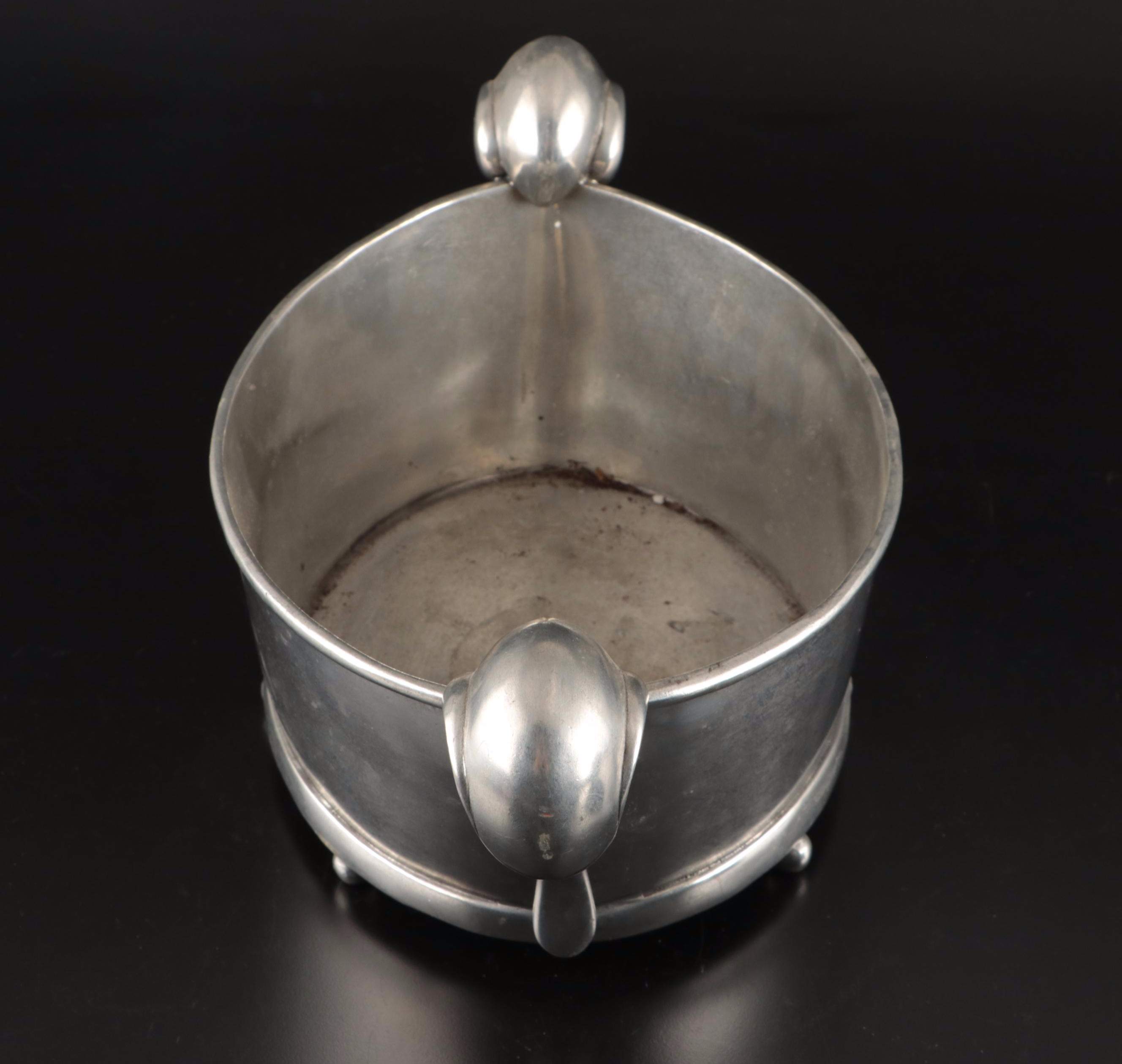 Nambé Metal Butterfly Bowl with Thai Contemporary Dual-Handled Planter