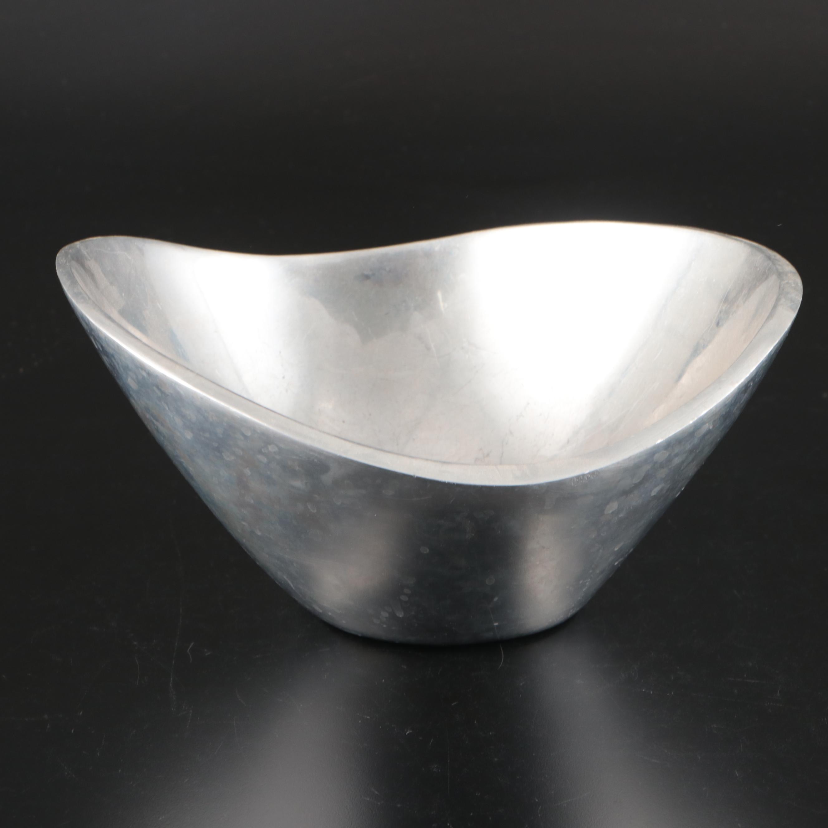 Nambé Metal Butterfly Bowl with Thai Contemporary Dual-Handled Planter