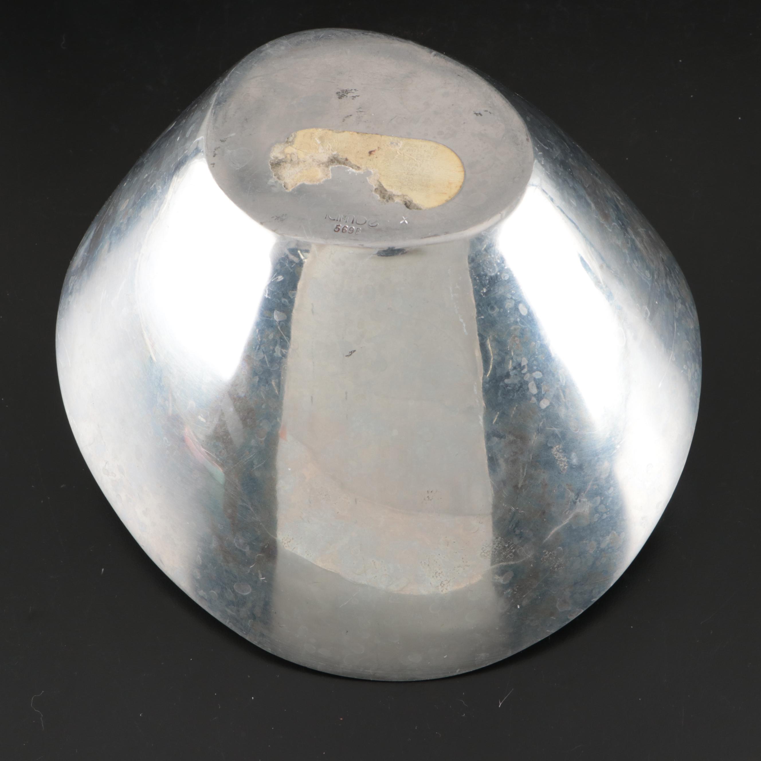 Nambé Metal Butterfly Bowl with Thai Contemporary Dual-Handled Planter