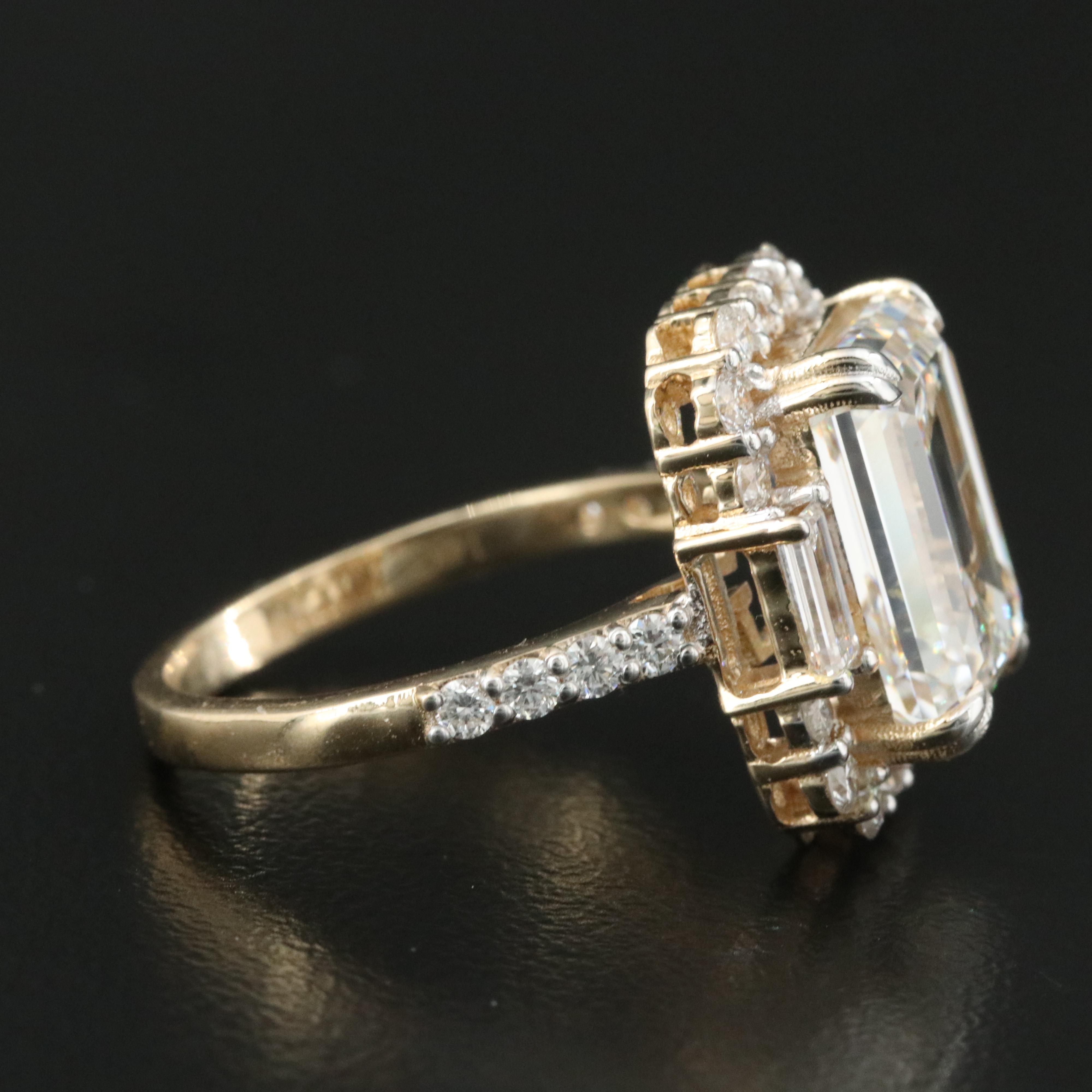 14K 6.97 CTW Lab Grown Diamond Ring with IGI Report