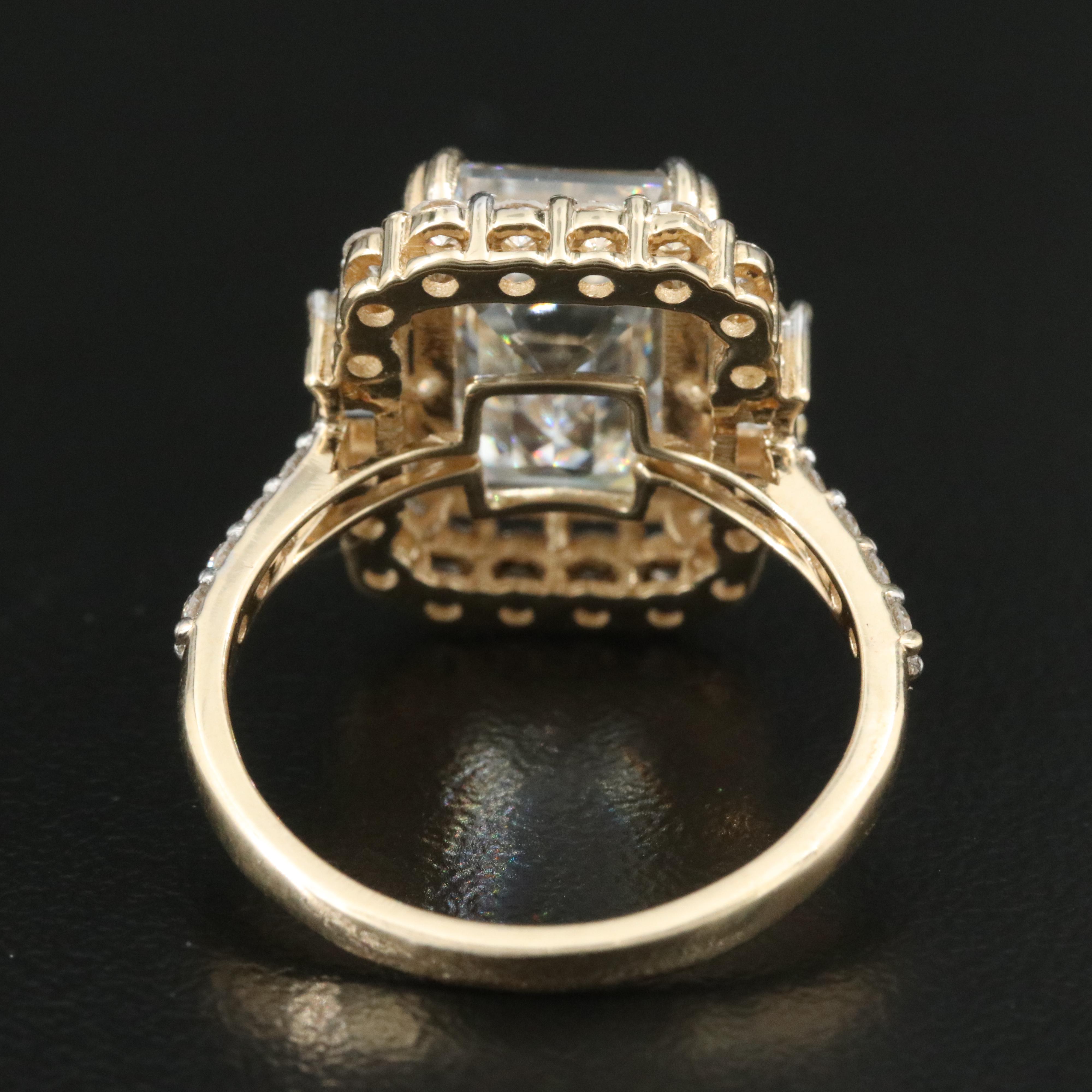 14K 6.97 CTW Lab Grown Diamond Ring with IGI Report