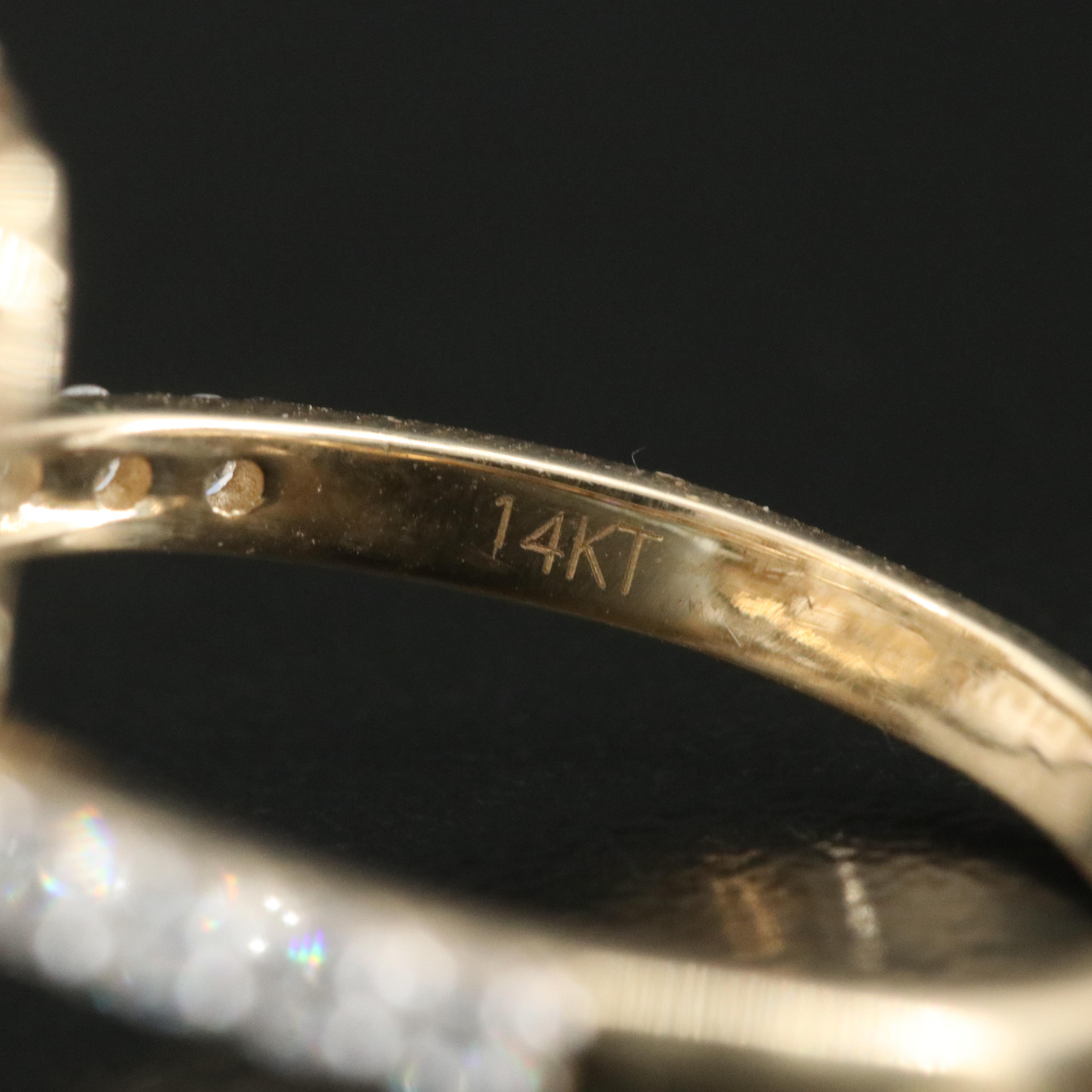 14K 6.97 CTW Lab Grown Diamond Ring with IGI Report