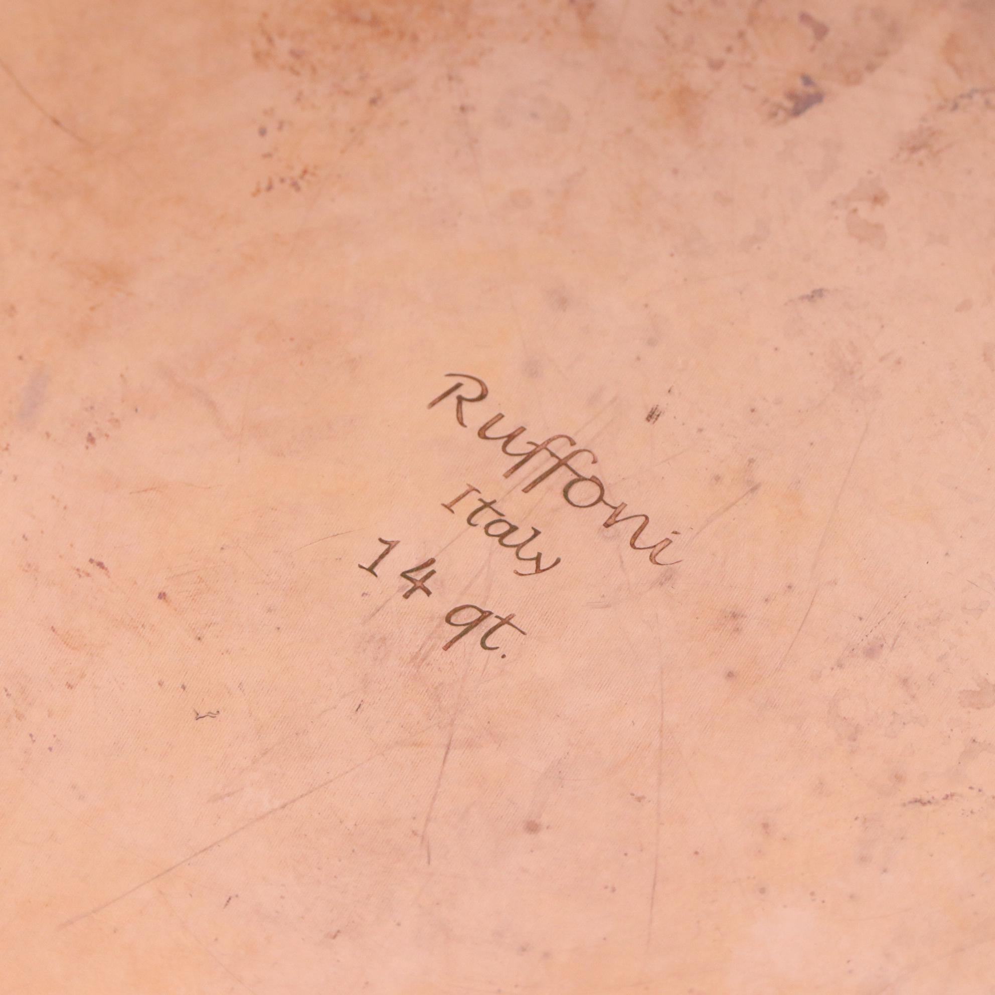 Ruffoni Italian Hammered Copper Stockpot and Cuisinart Stainless Steel Skillets