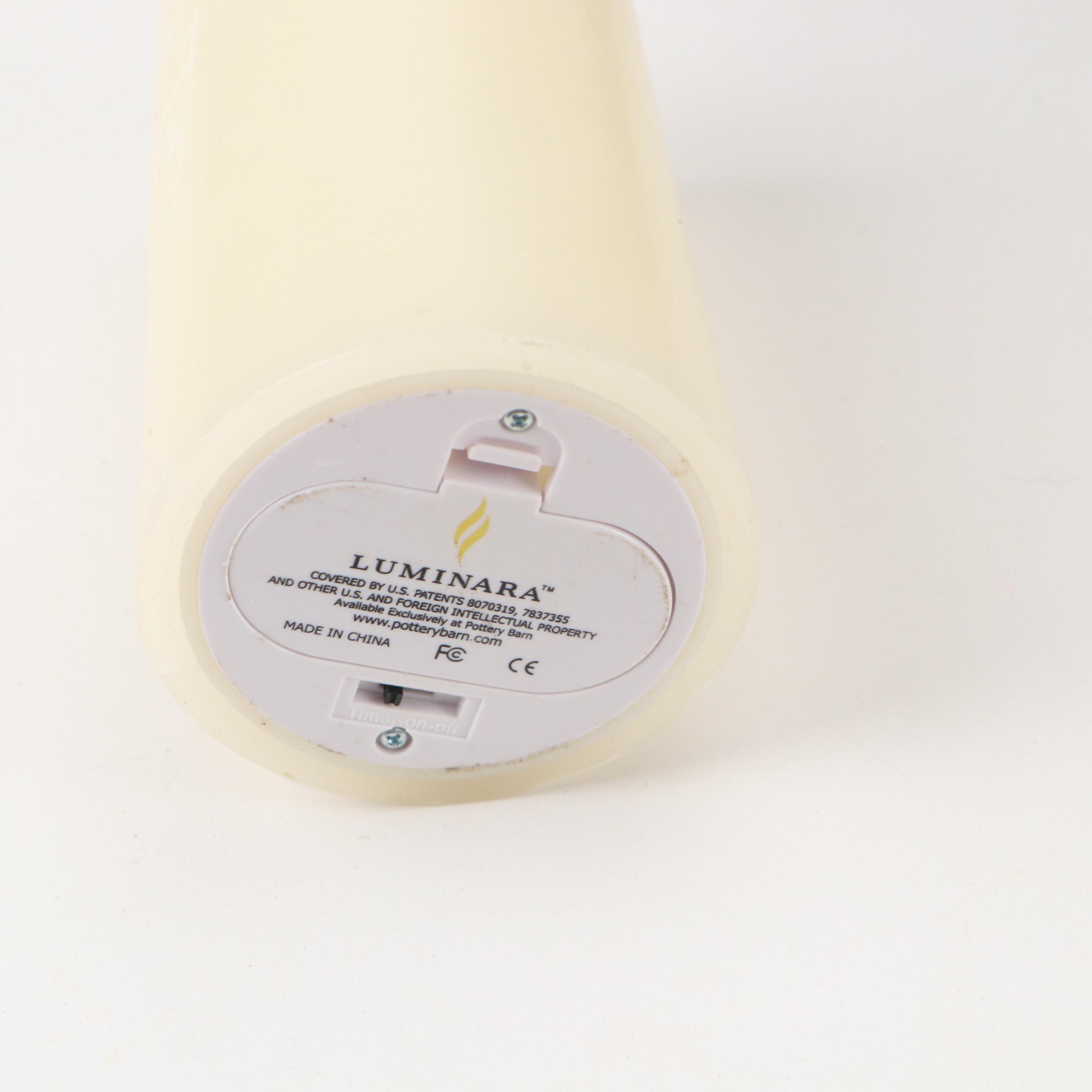 Luminara Battery-Operated Pillar Candles with Lanterns and Terracotta Topiaries