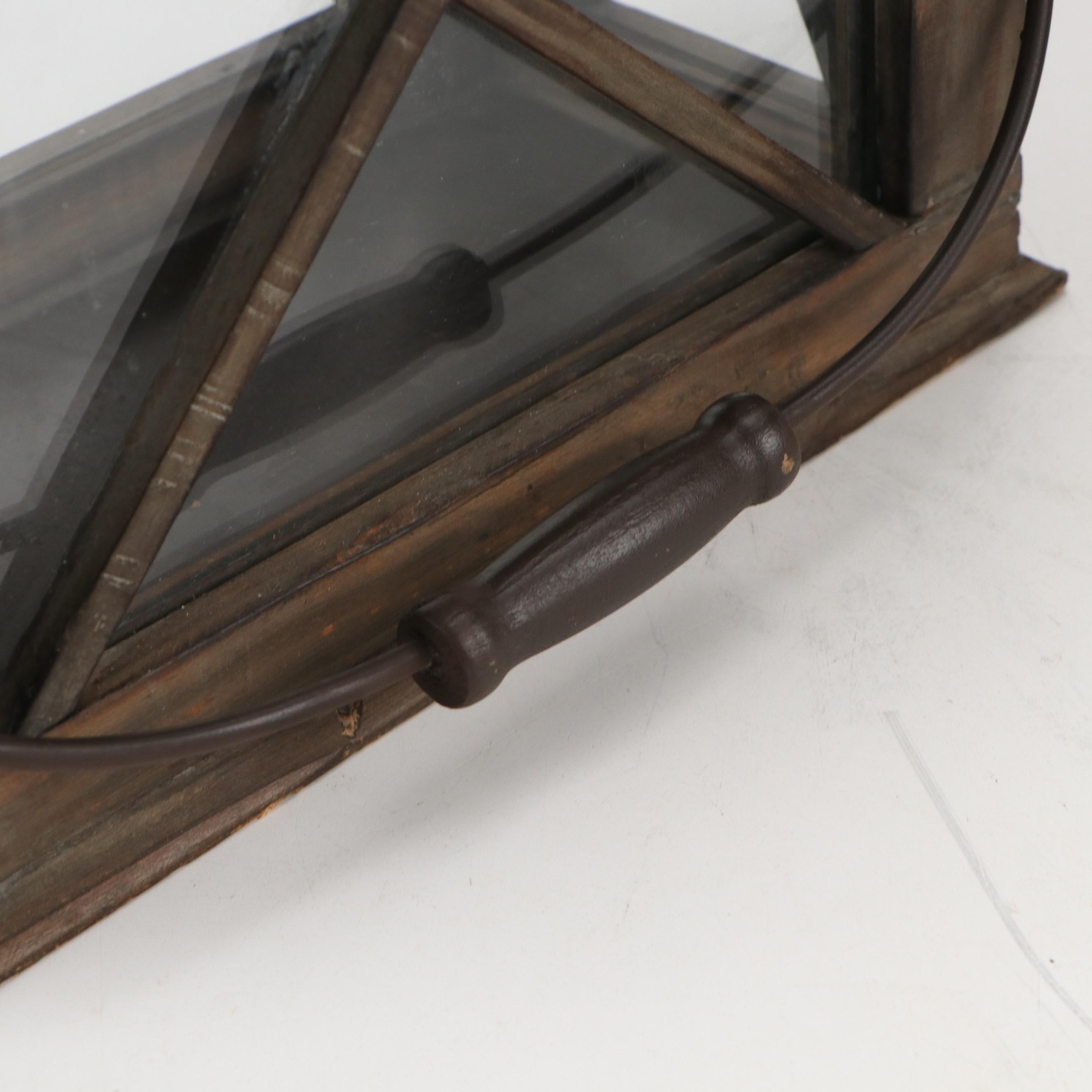 Luminara Battery-Operated Pillar Candles with Lanterns and Terracotta Topiaries