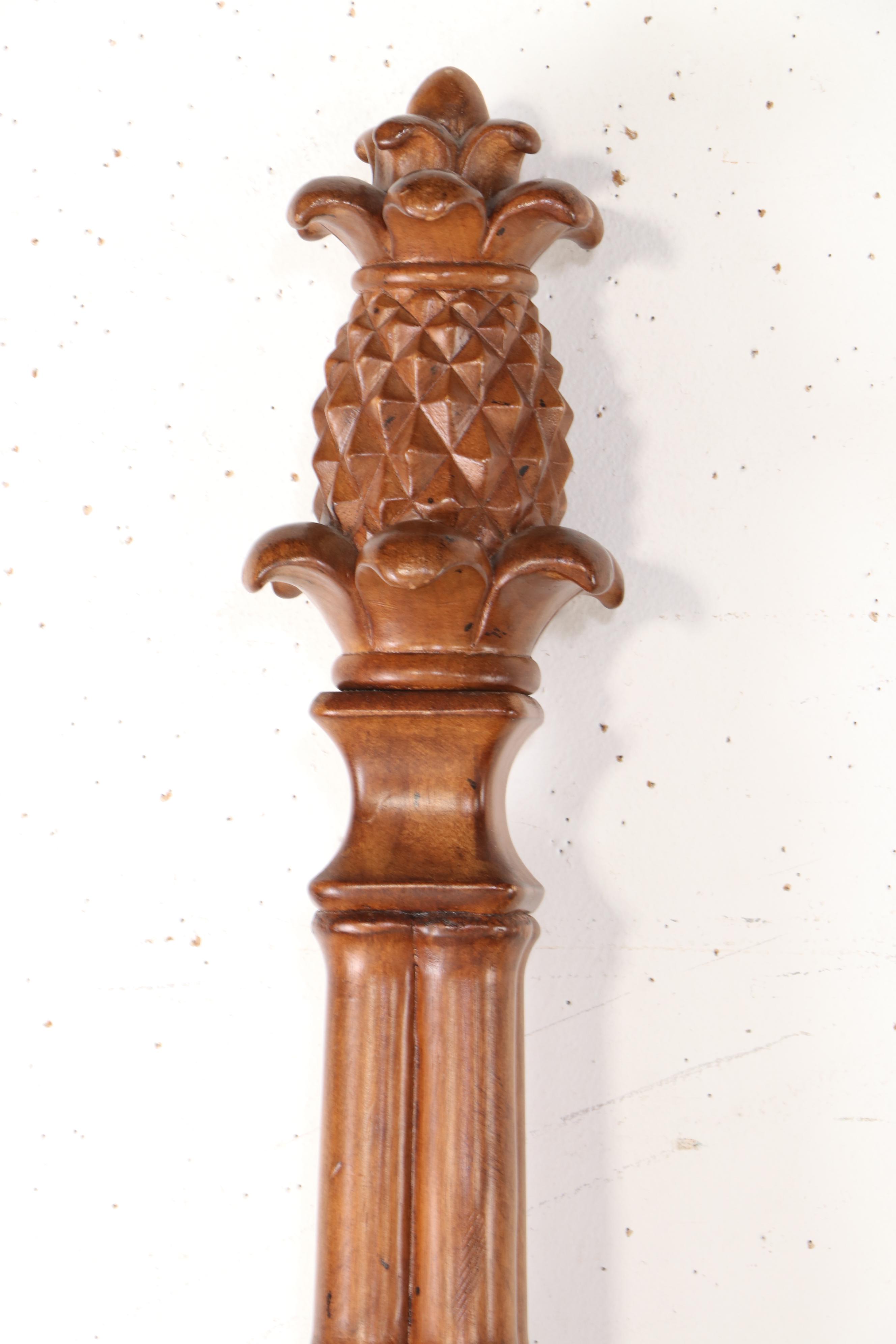 Drexel-Heritage "Palm Court" Upholstered Walnut King-Size Bed Frame