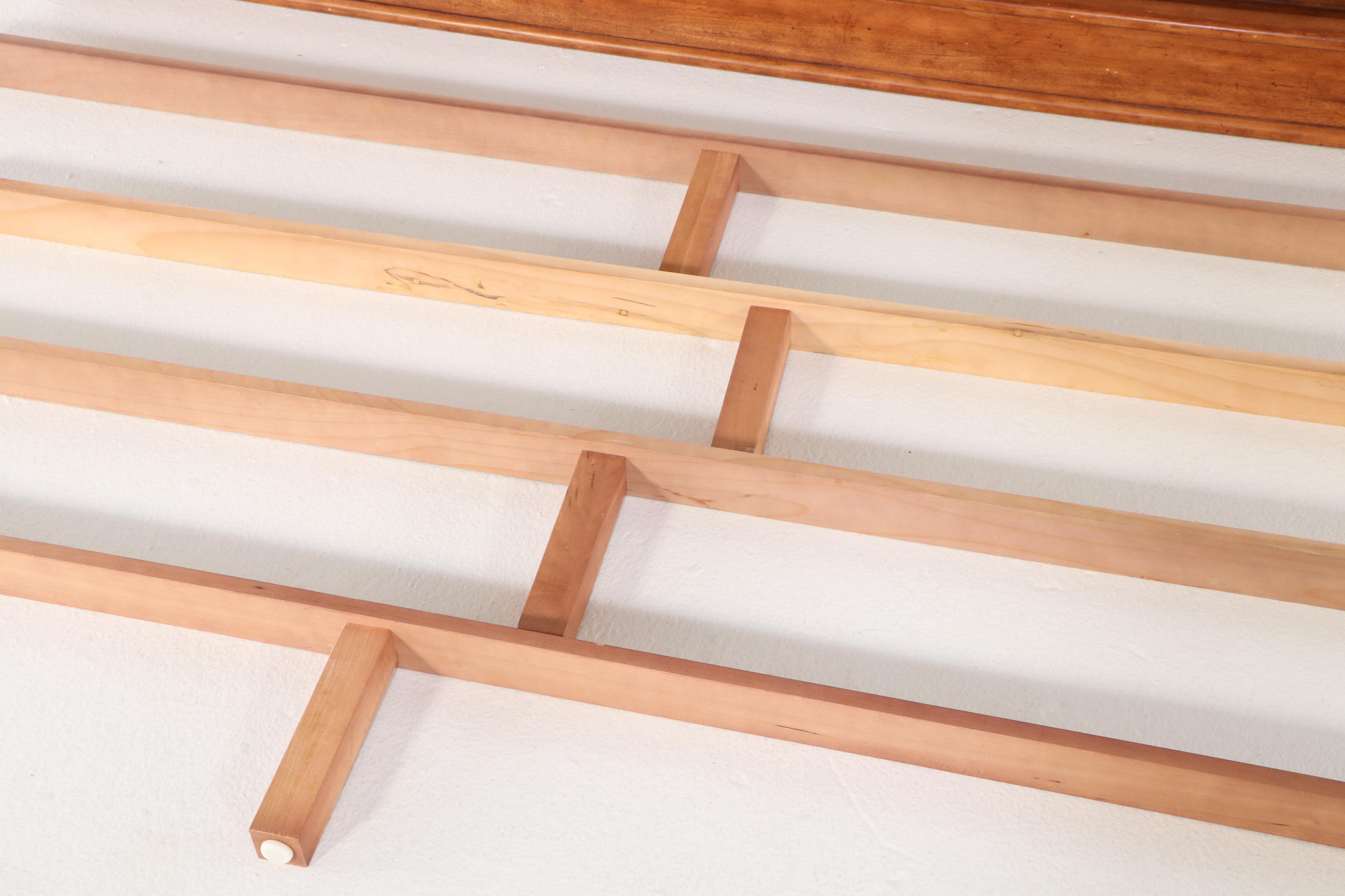 Drexel-Heritage "Palm Court" Upholstered Walnut King-Size Bed Frame