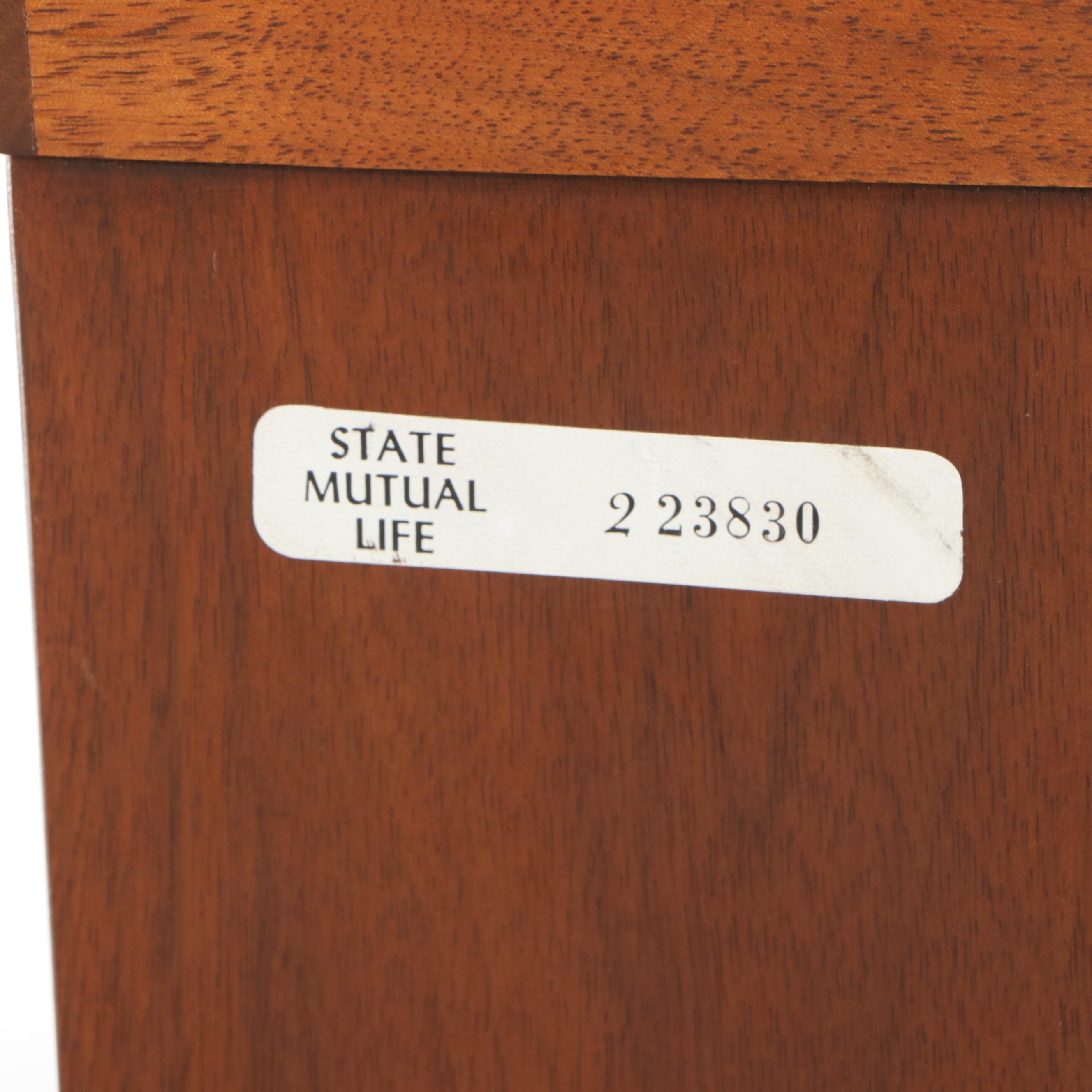 Walnut Two-Drawer Lateral File Cabinet