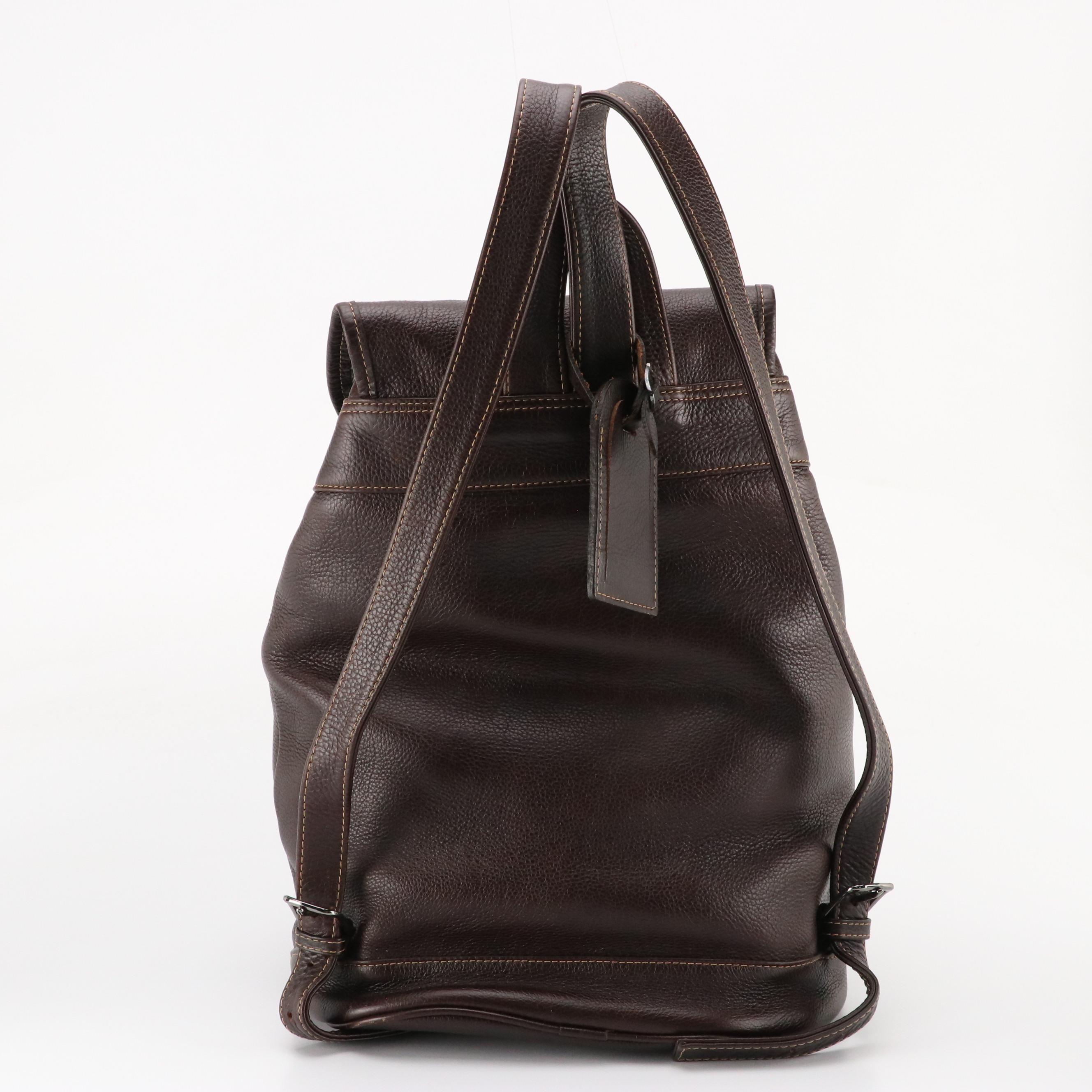 Allen Edmonds American Grain Collection Brown Leather Backpack