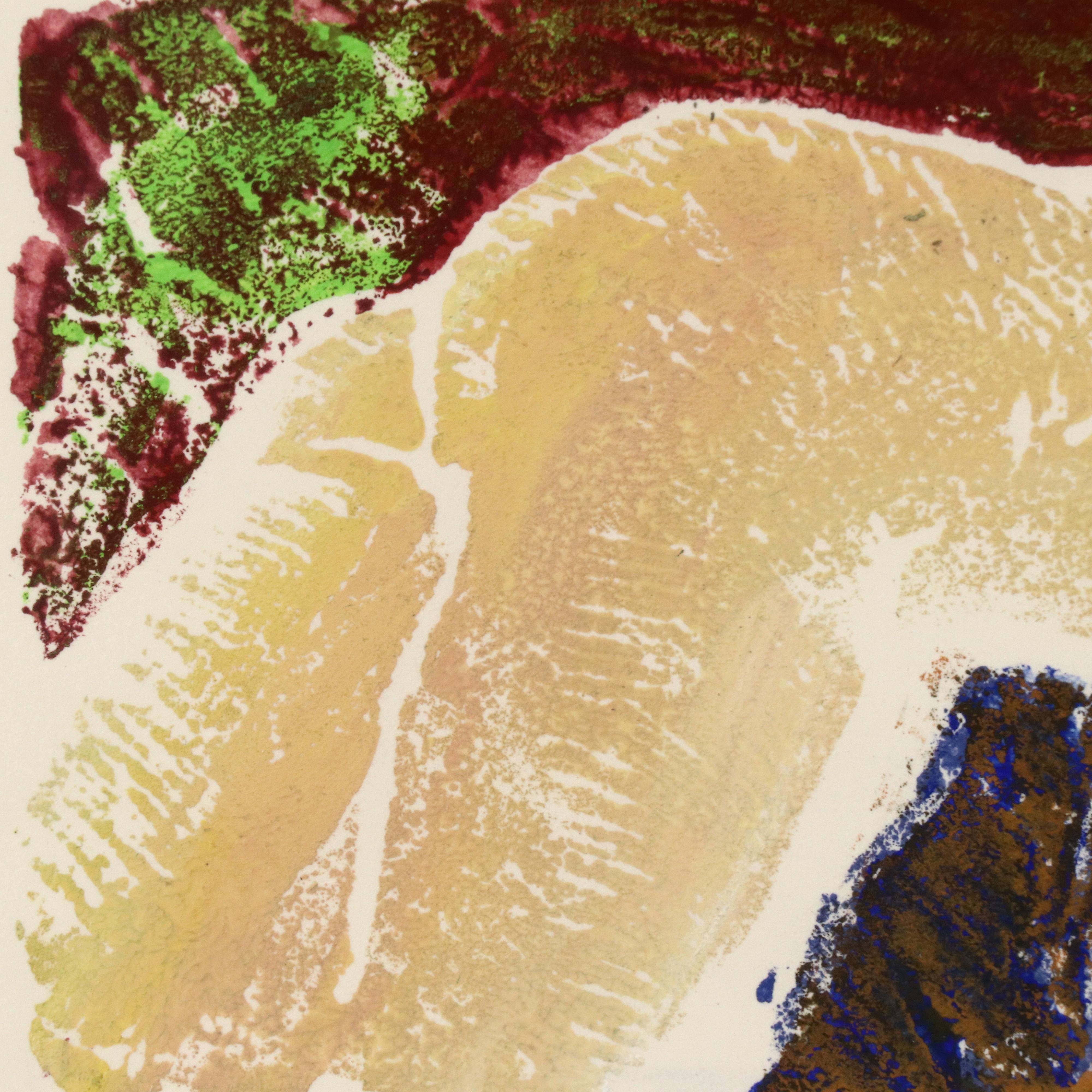 Lois Borgenicht Reclining Nude Soft Block Print, 2000