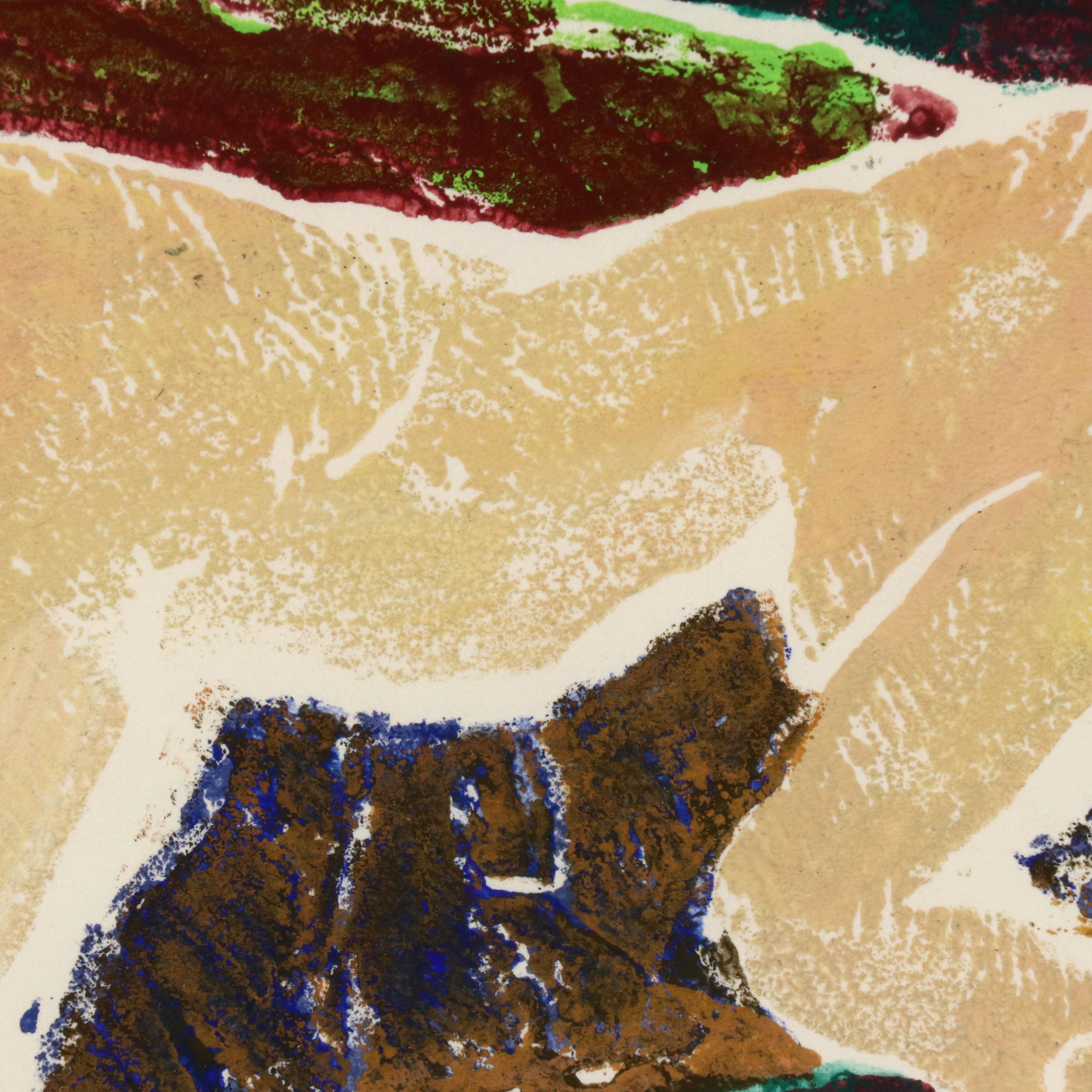 Lois Borgenicht Reclining Nude Soft Block Print, 2000