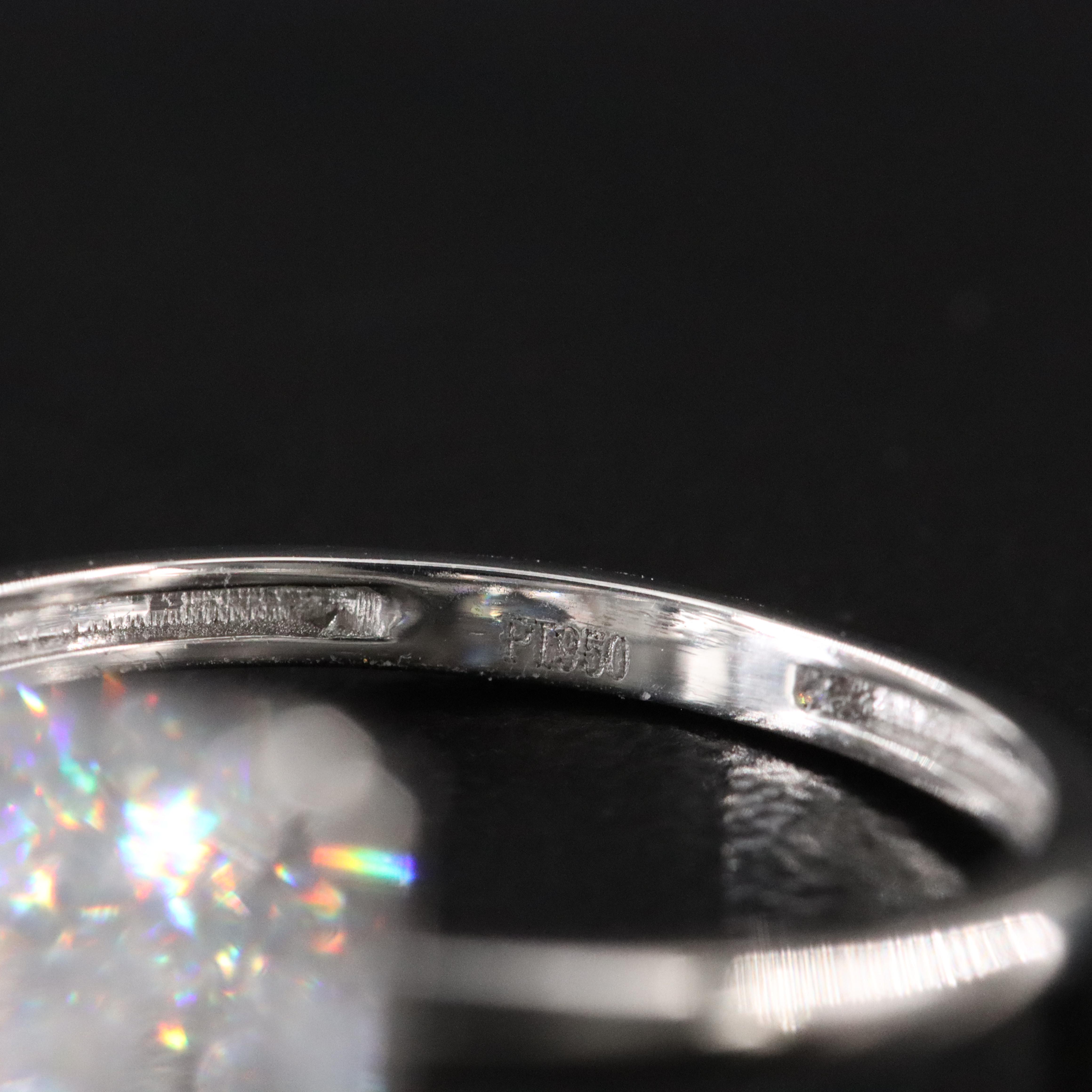 Platinum 5.53 CT Lab Grown Diamond Solitaire Ring with IGI Report