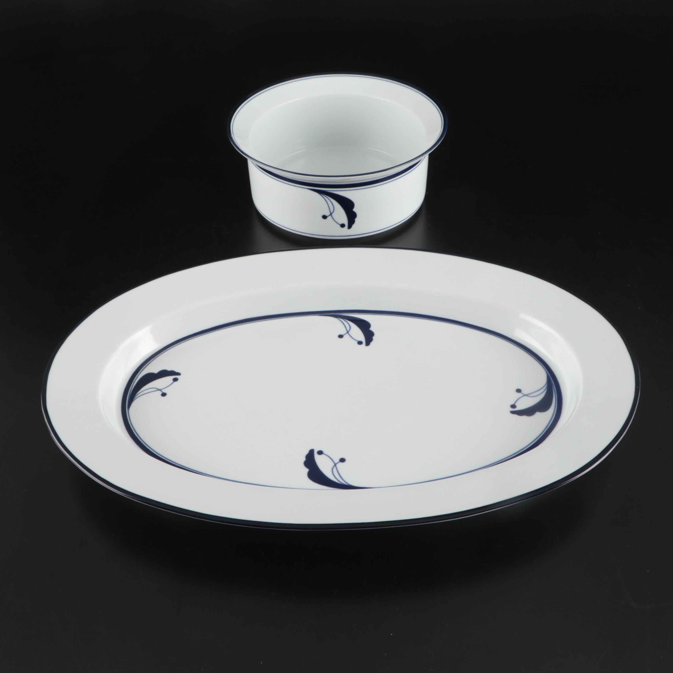 Dansk "Bayberry Blue" Ceramic Dinnerware, 1986–1998
